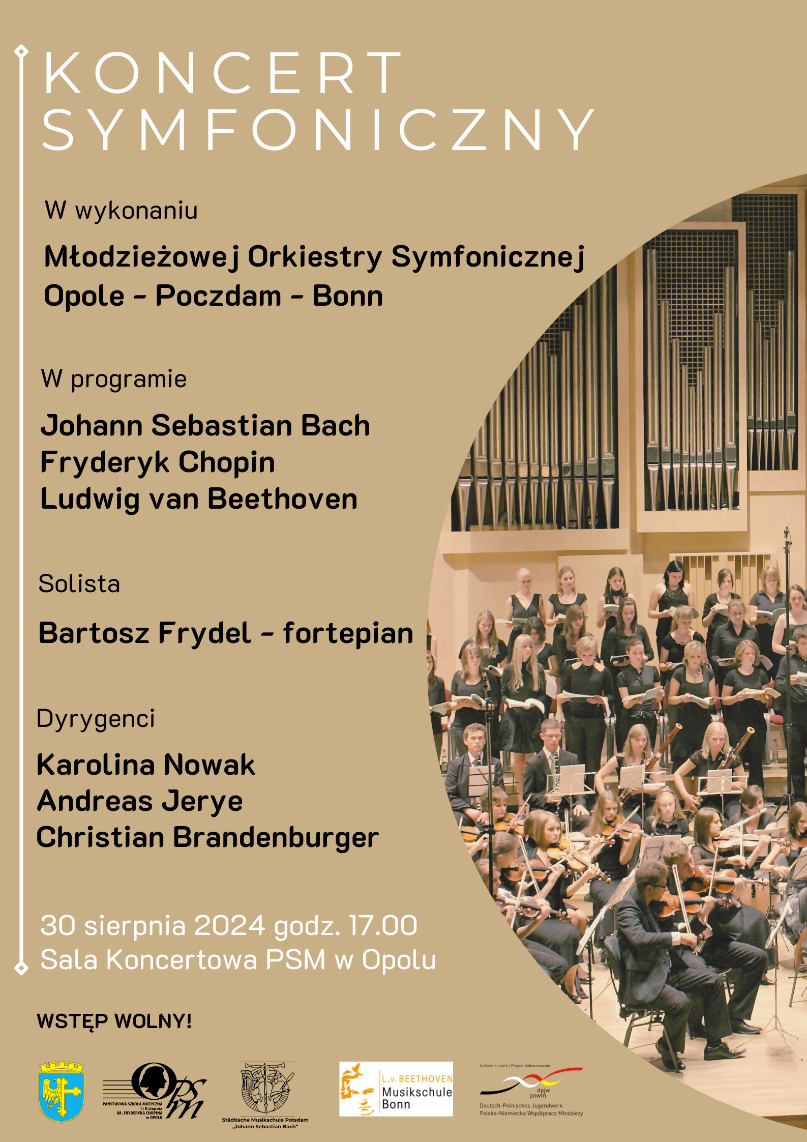 Plakat koncertu symfonicznego