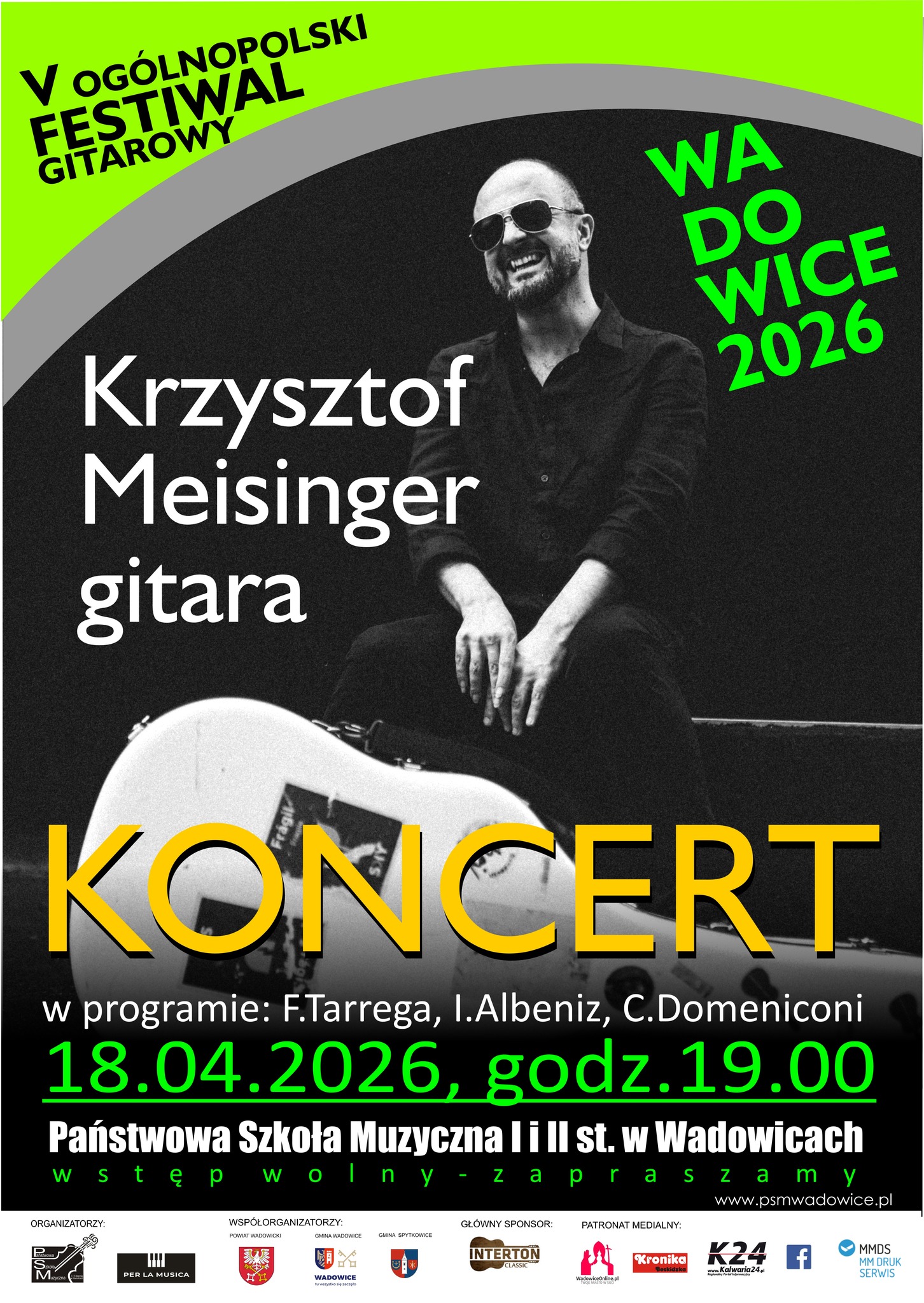 Koncert - Krzysztof Meisinger 18.04.2026