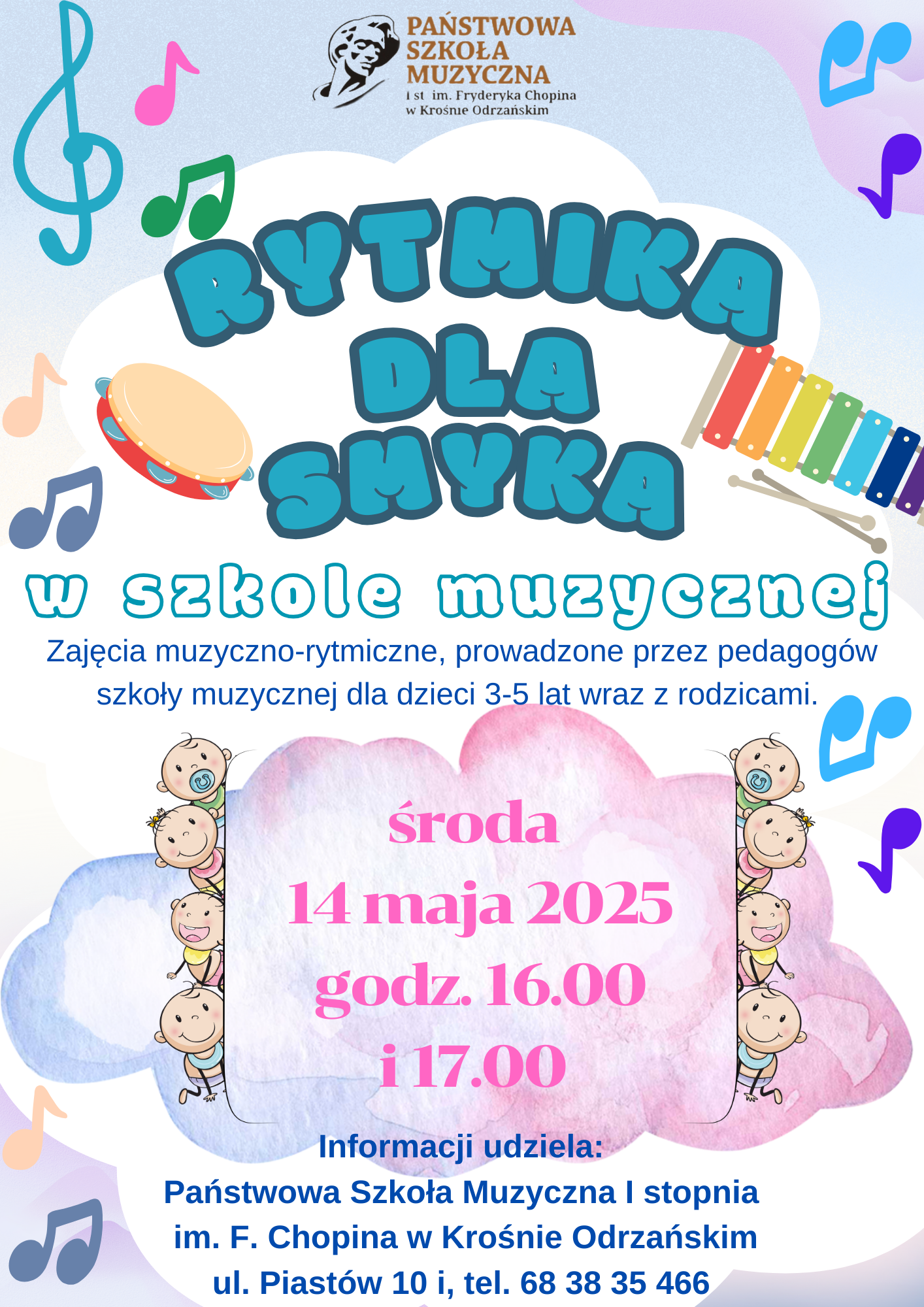 plakat rytmika dla smyka maj 2025