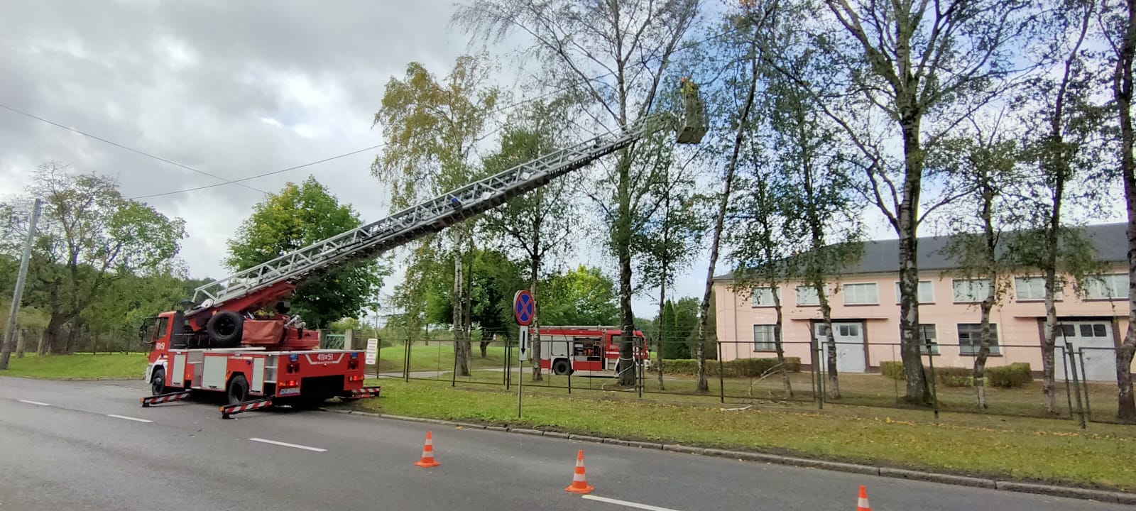 Silnie powiało – pracowita sobota braniewskich strażaków!