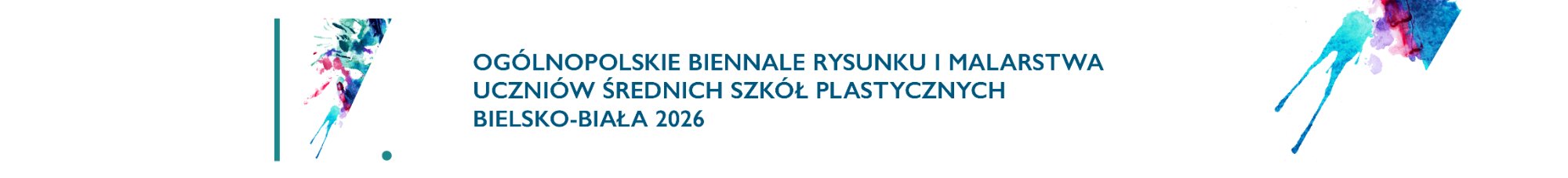 Grafika plama kolorowa i napis