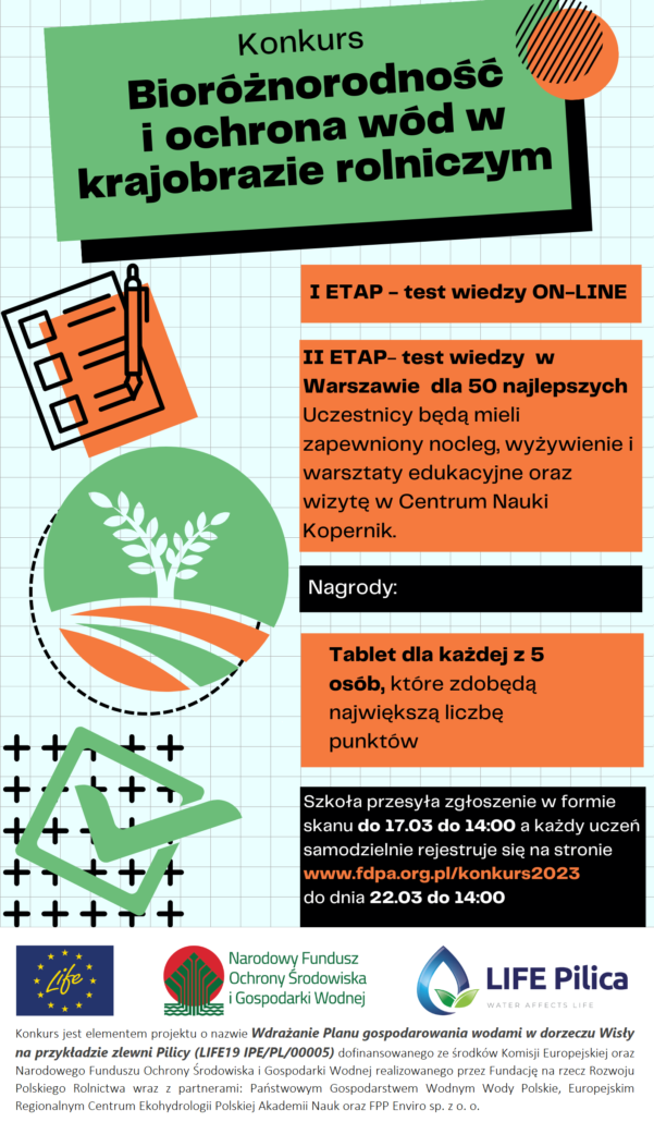 KONKURS „BIORÓŻNORODNOŚĆ I OCHRONA WÓD W KRAJOBRAZIE ROLNICZYM”