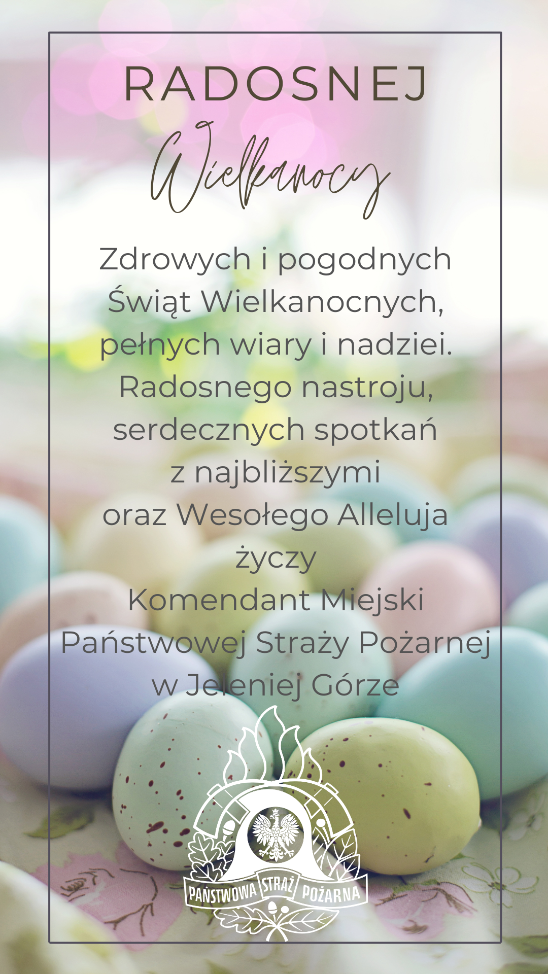 Życzenia Świąteczne Komendanta Miejskiego PSP w Jeleniej Górze