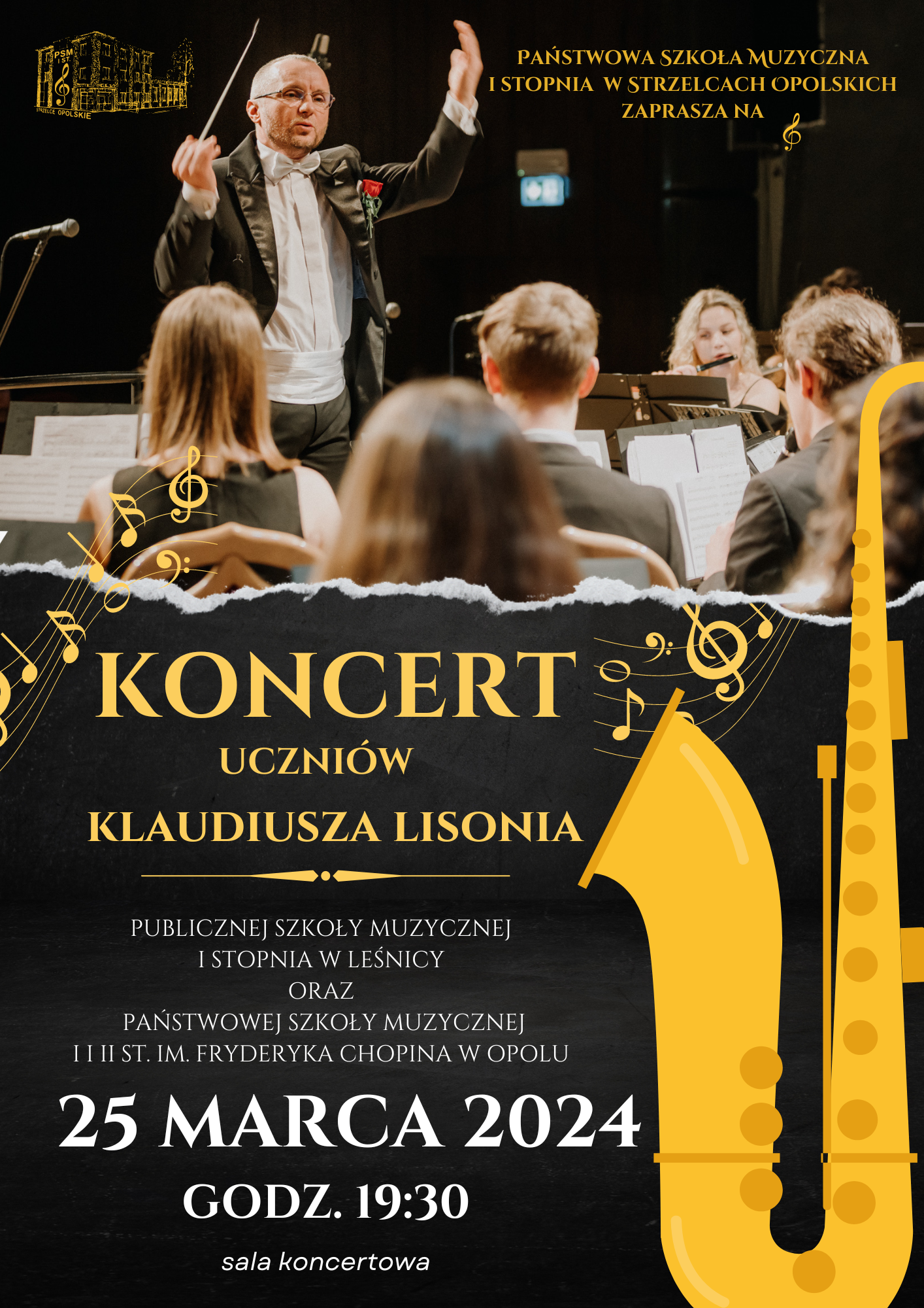 Koncert uczniów Klaudiusza Lisonia