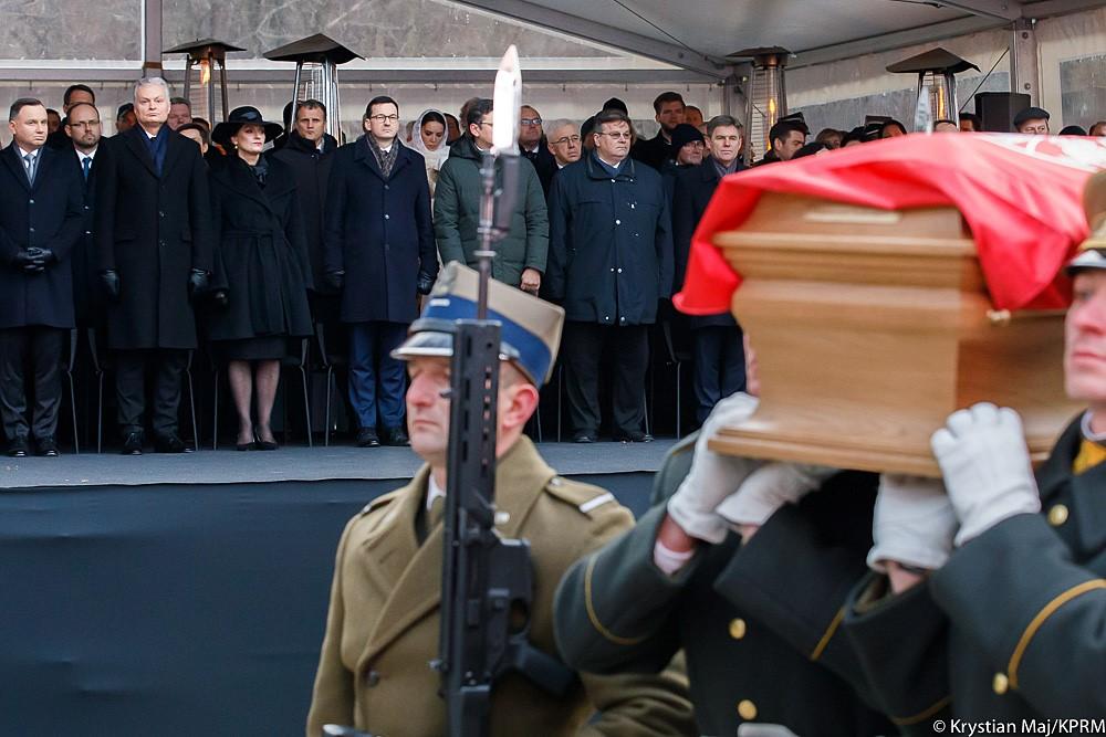 Premier podczas uroczystości.