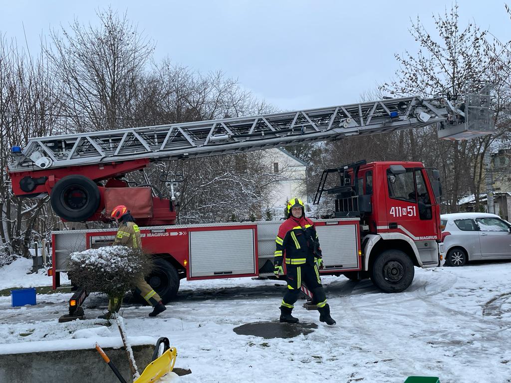 Niedzielny pożar sadzy – Podleśne gm. Braniewo