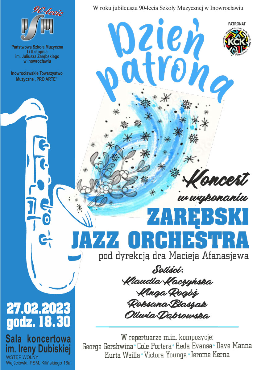 Koncert z okazji Dnia Patrona 2023