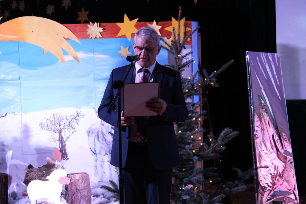 Spotkanie wigilijne w ZSCKR im. Jadwigi Dziubińskiej w Zduńskiej Dąbrowie