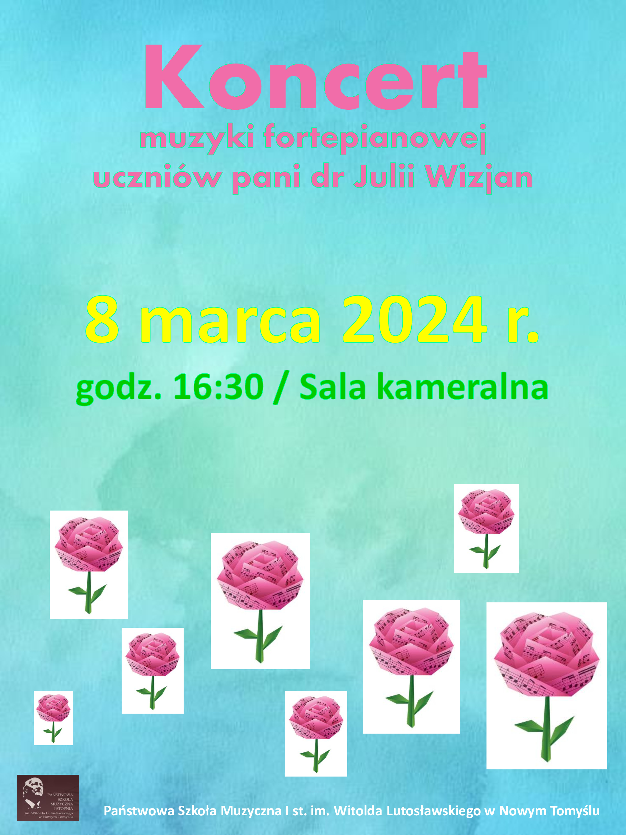 Plakat - Koncert klasy fortepianu