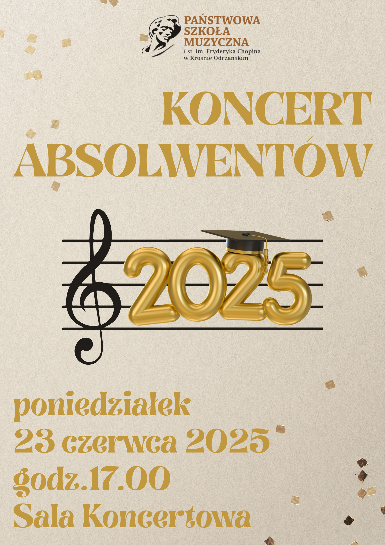 plakat koncert absolwentów 2025