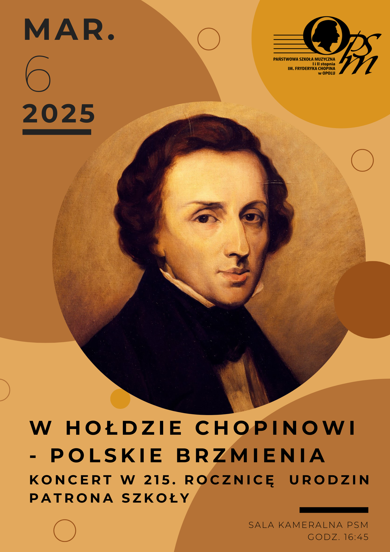 Plakat Koncertu w hołdzie Chopinowi