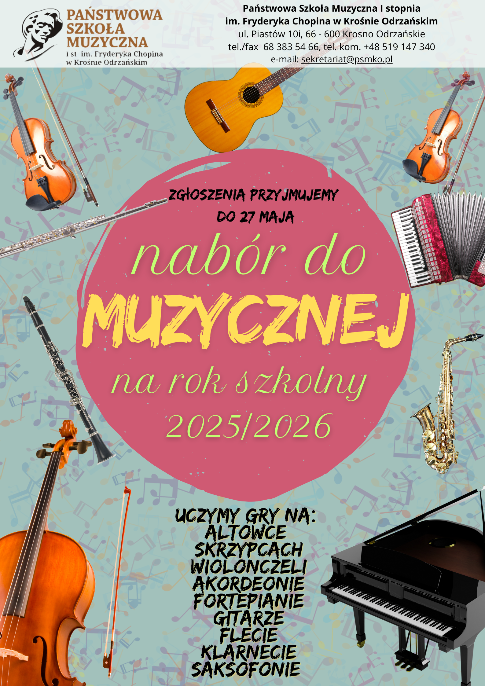 plakat rekrutacja 25_26