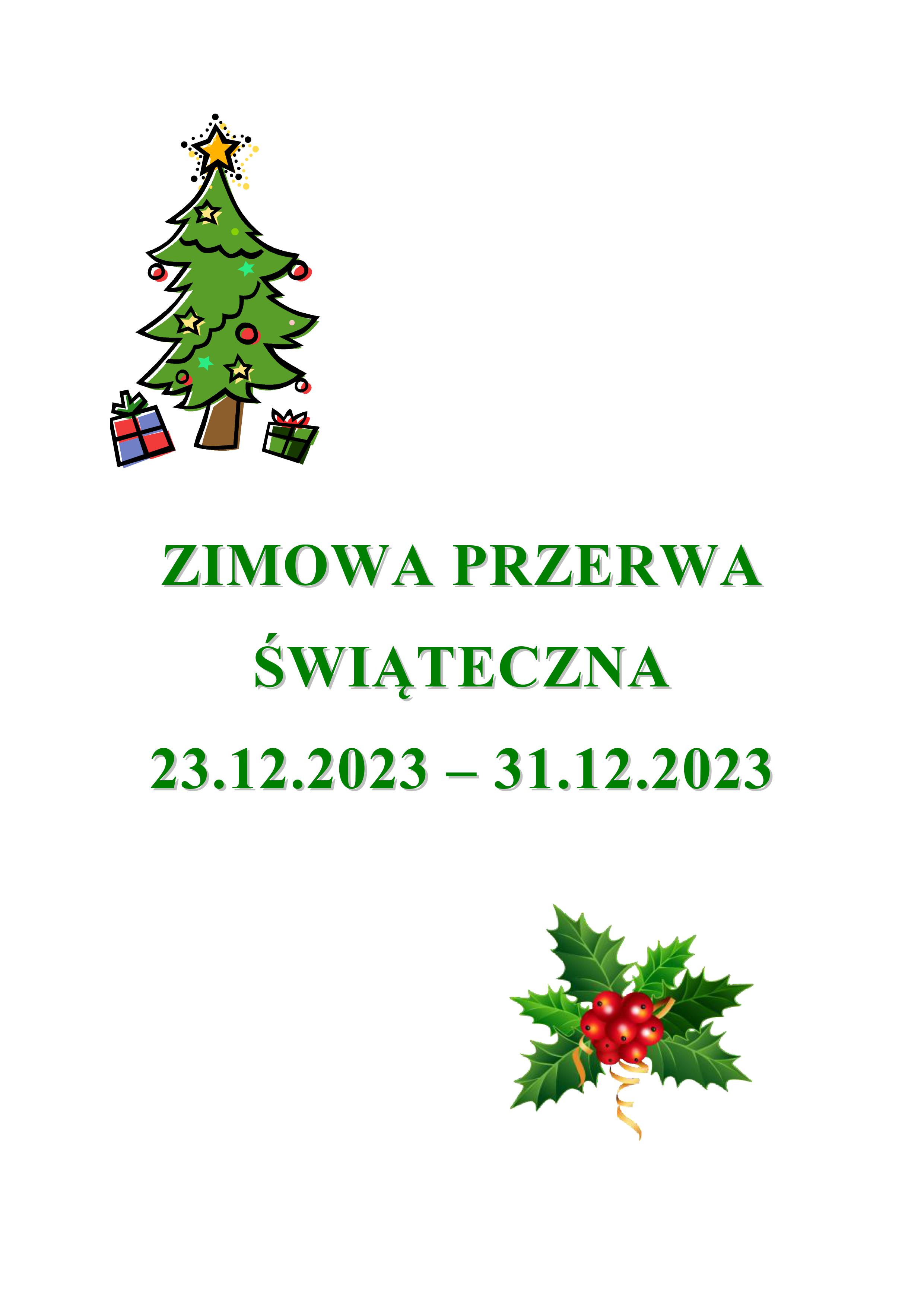 przerwa świąteczna