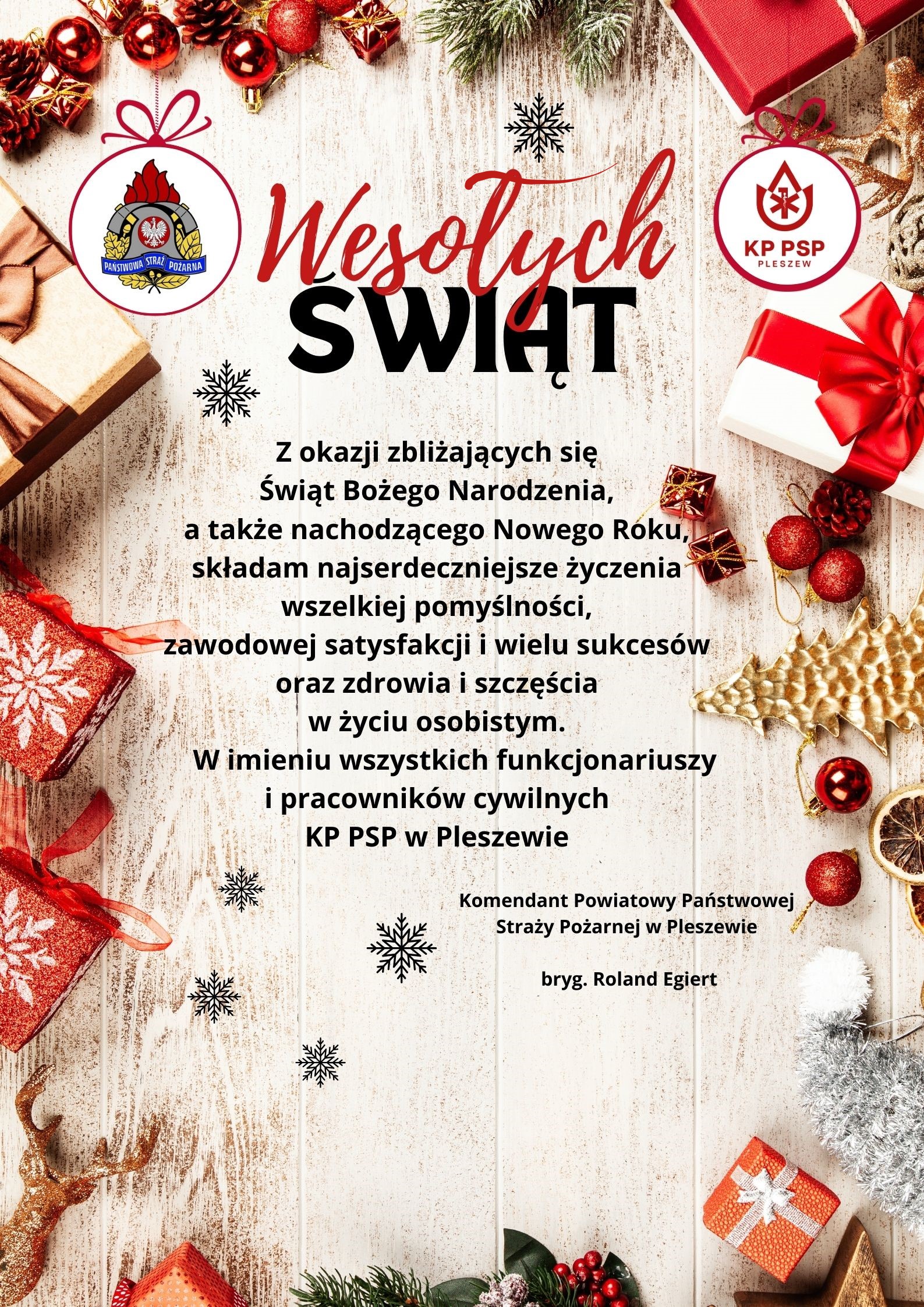 Życzenia z okazji Świąt Bożego Narodzenia