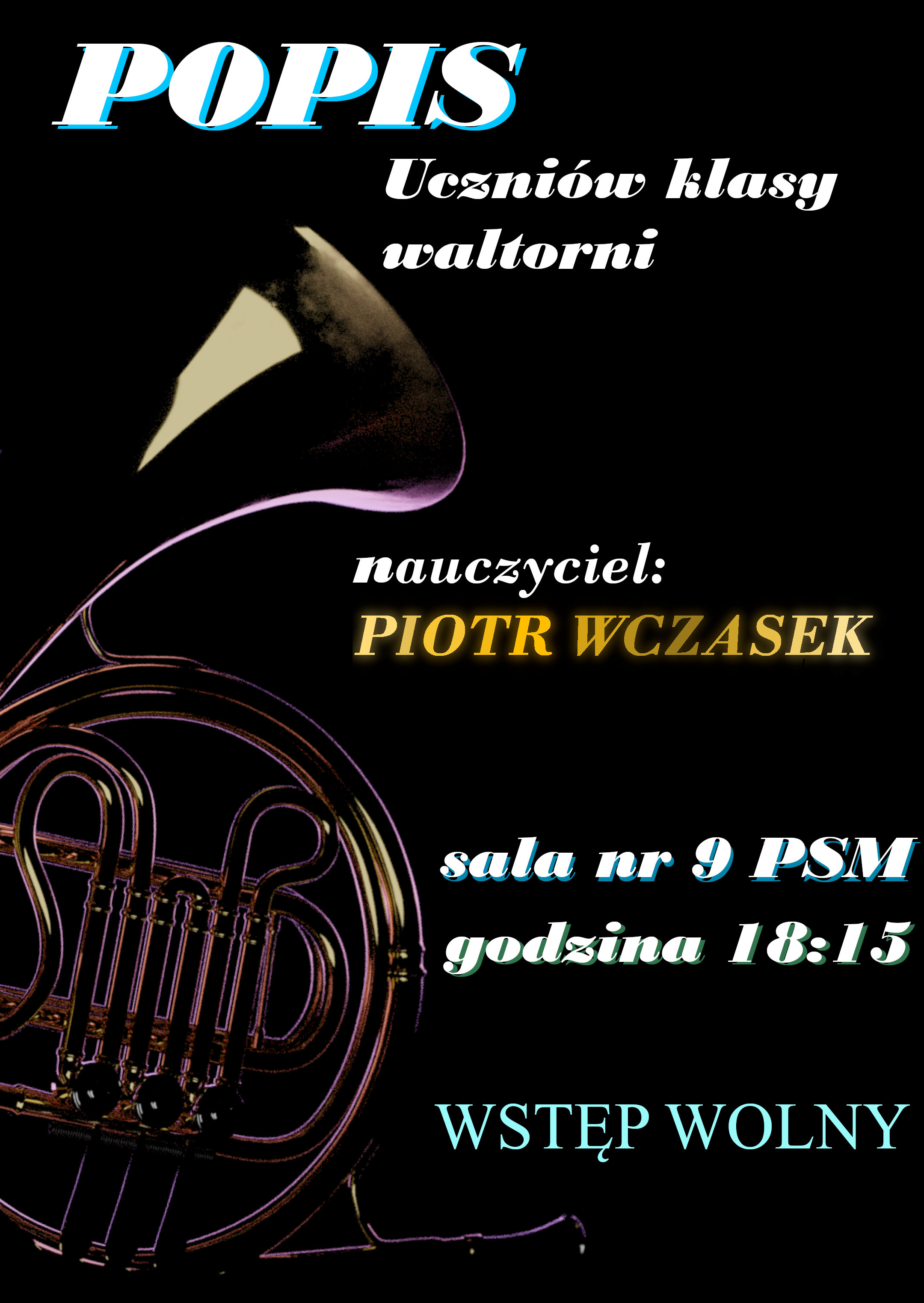 Popis uczniów klasy waltorni Piotra Wczaska