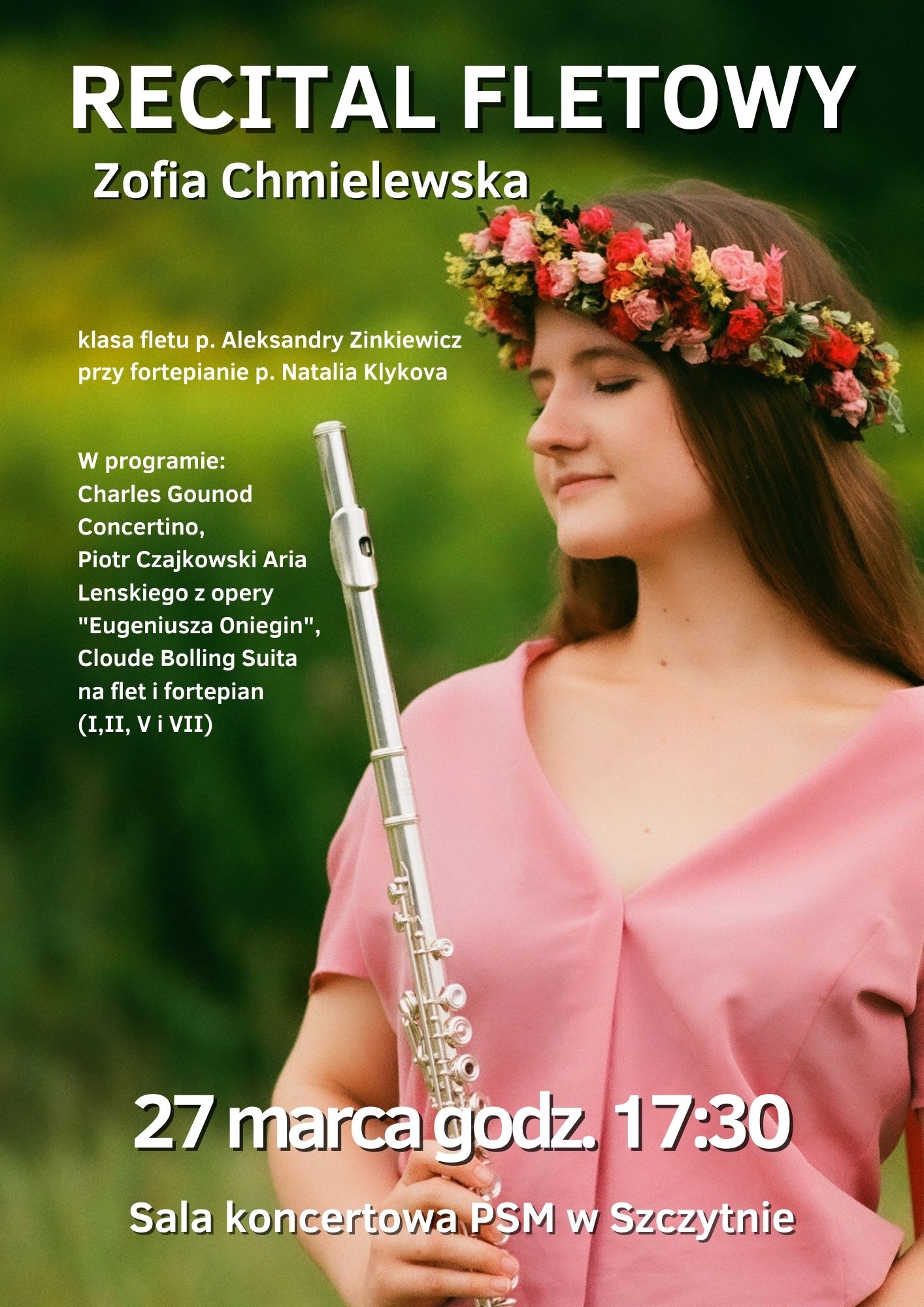 plakat recitalu fletowego