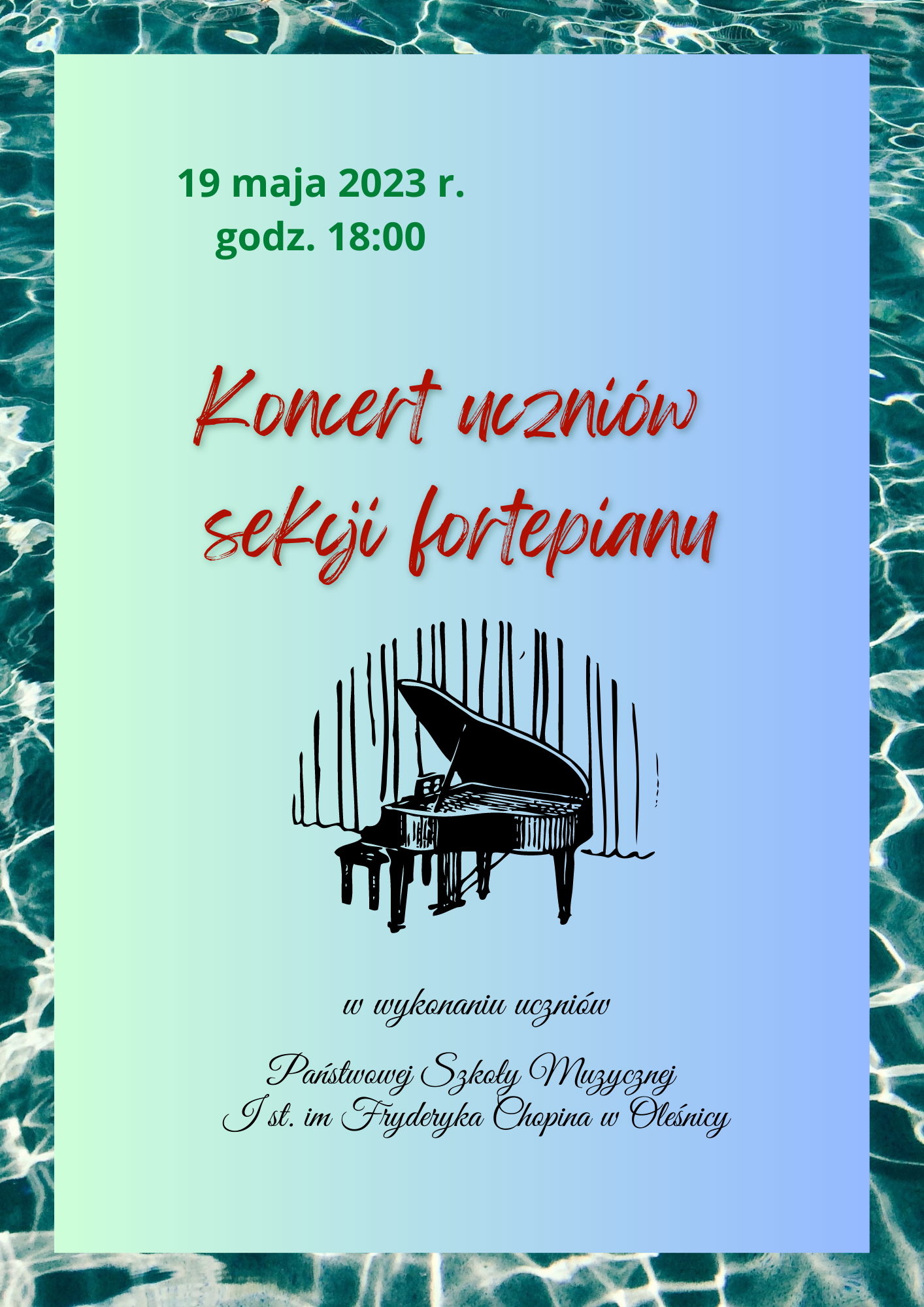 Koncert uczniów sekcji fortepianu