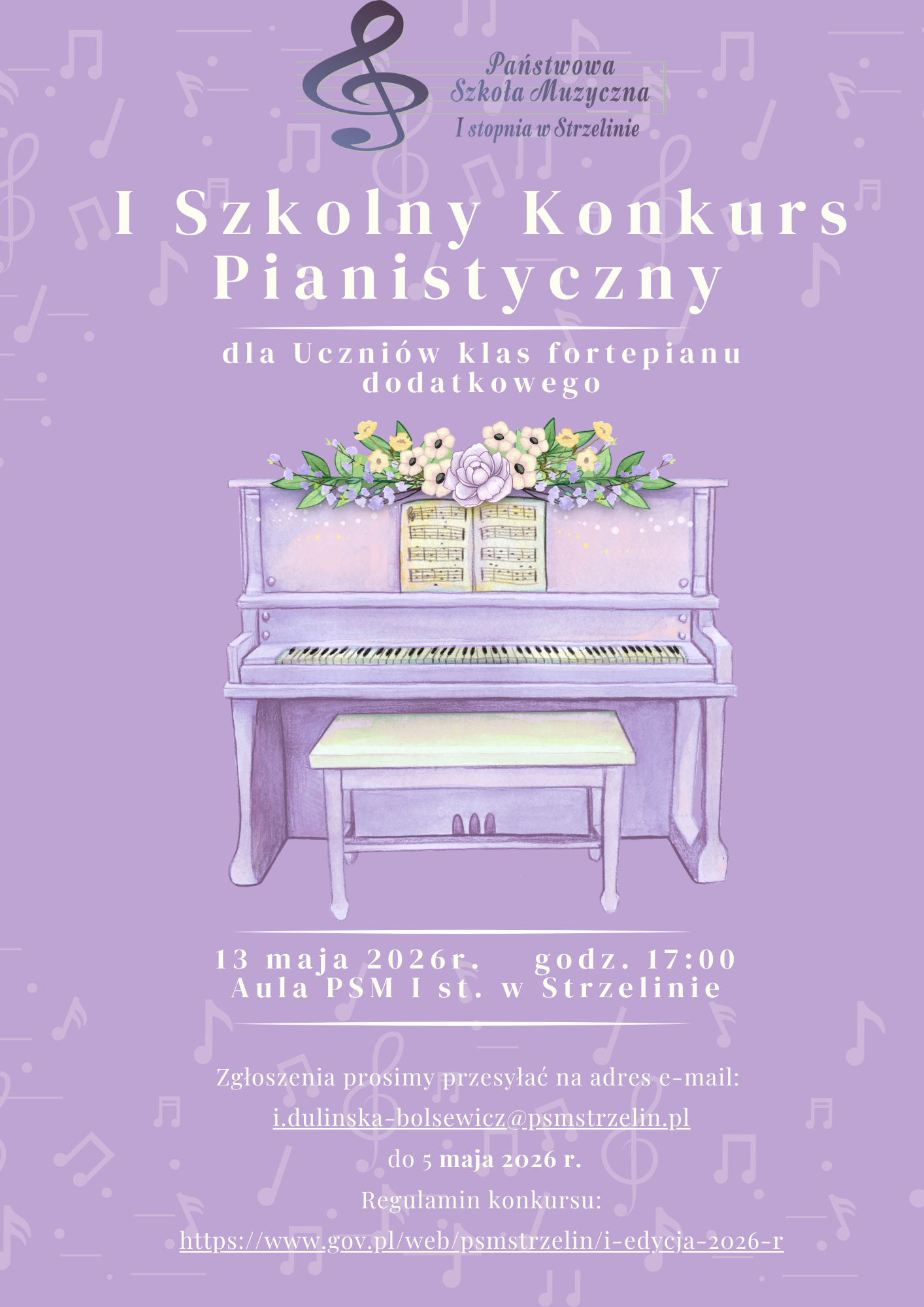 I Szkolny Konkurs Pianistyczny dla uczniów klas fortepianu dodatkowego