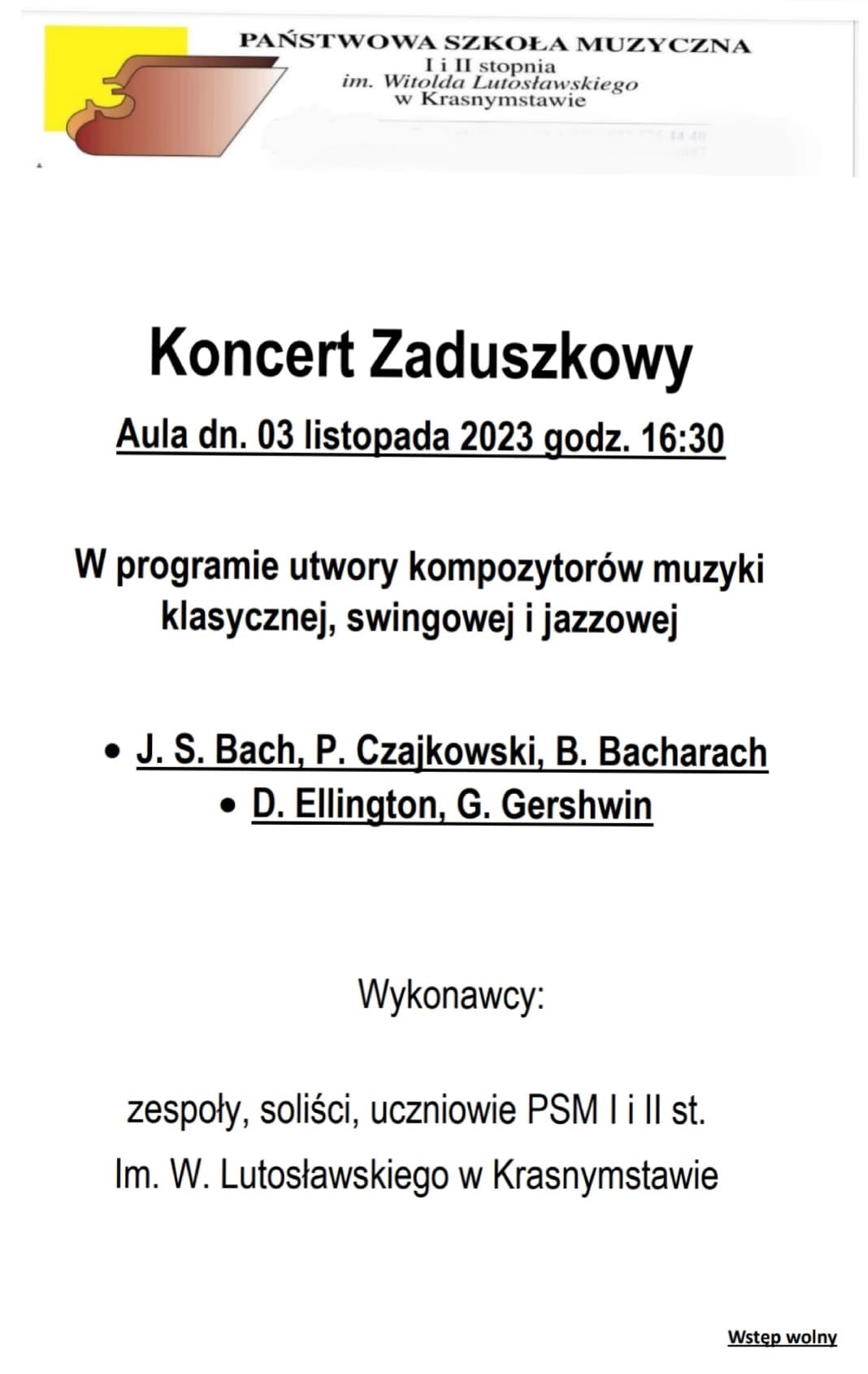 Koncert zaduszkowy