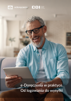 Okładka przewodnika e-Doręczenia w praktyce. Od logowania do wysyłki
