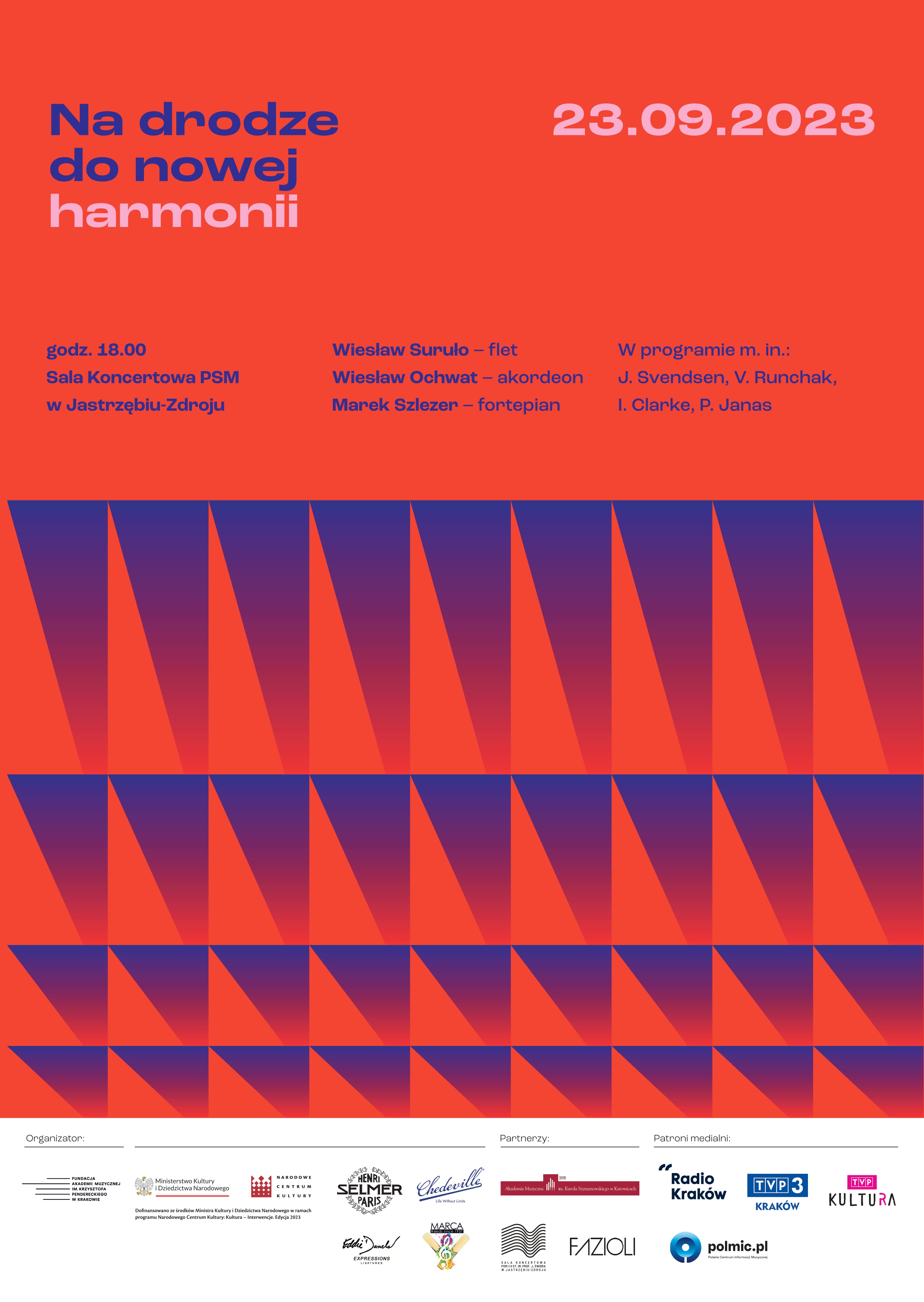 Plakat na Koncert "Na drodze do nowej harmonii".