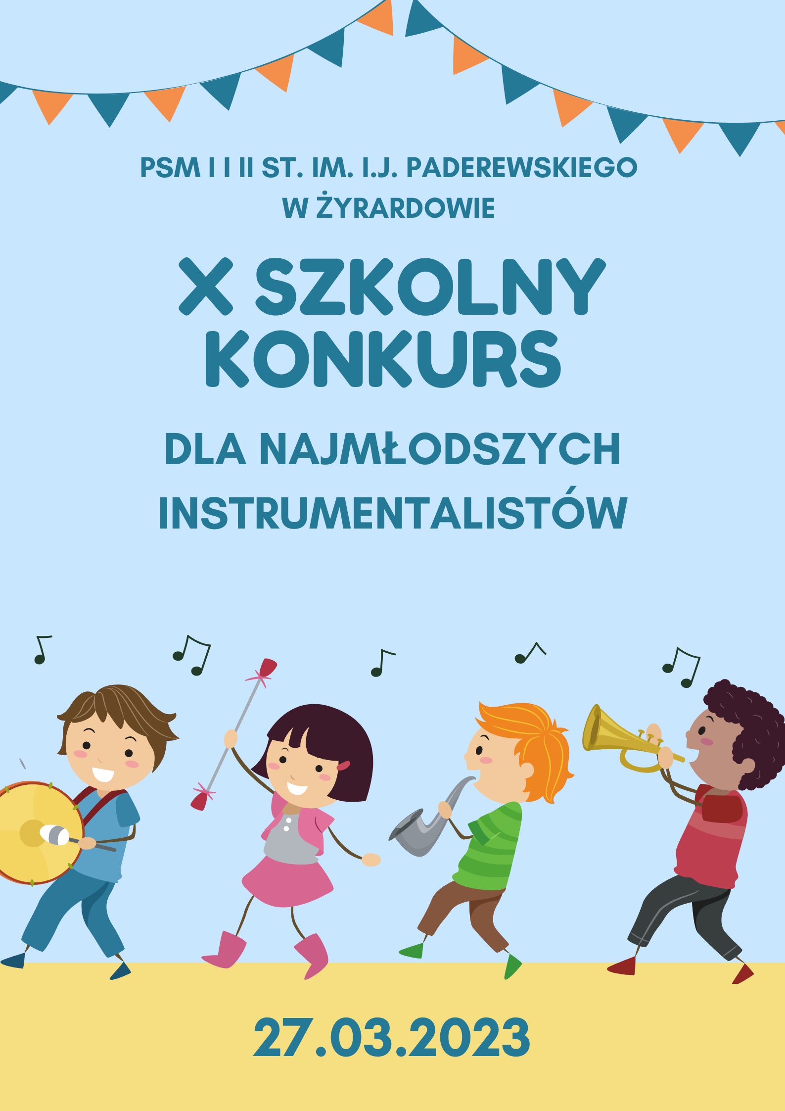 Plakat X konkurs dla najmłodszych