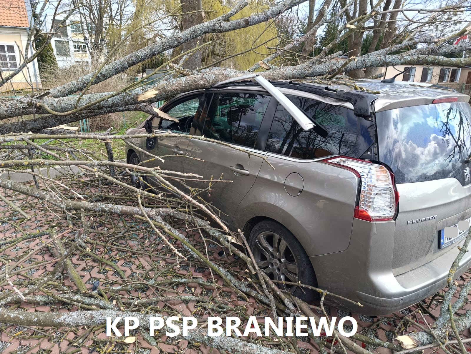 Silny wiatr – działania strażaków!