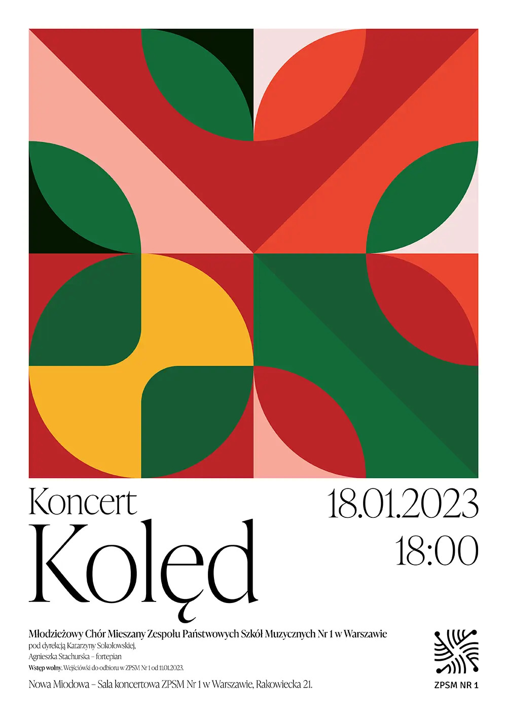 Plakat koncert kolęd