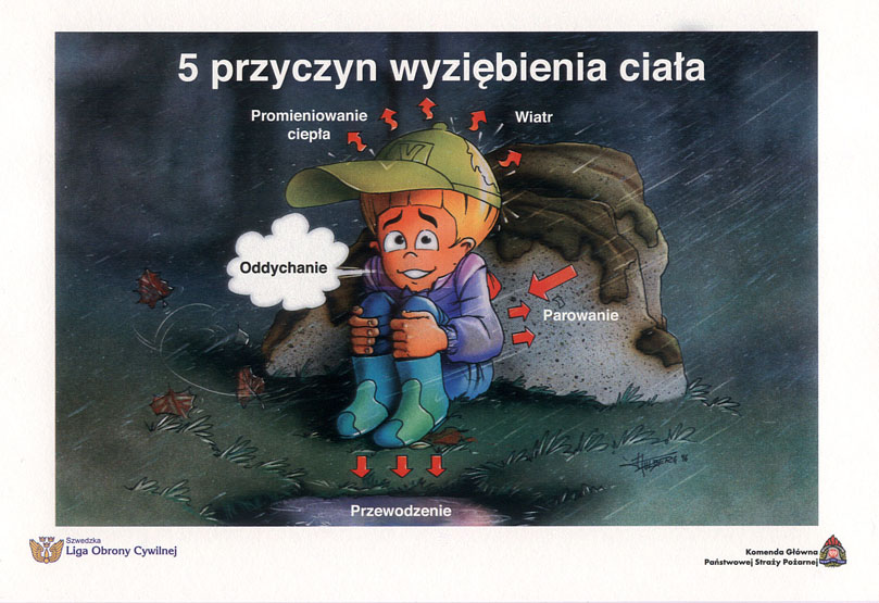 Rys. 2 Pięć przyczyn wyziębienia ciała