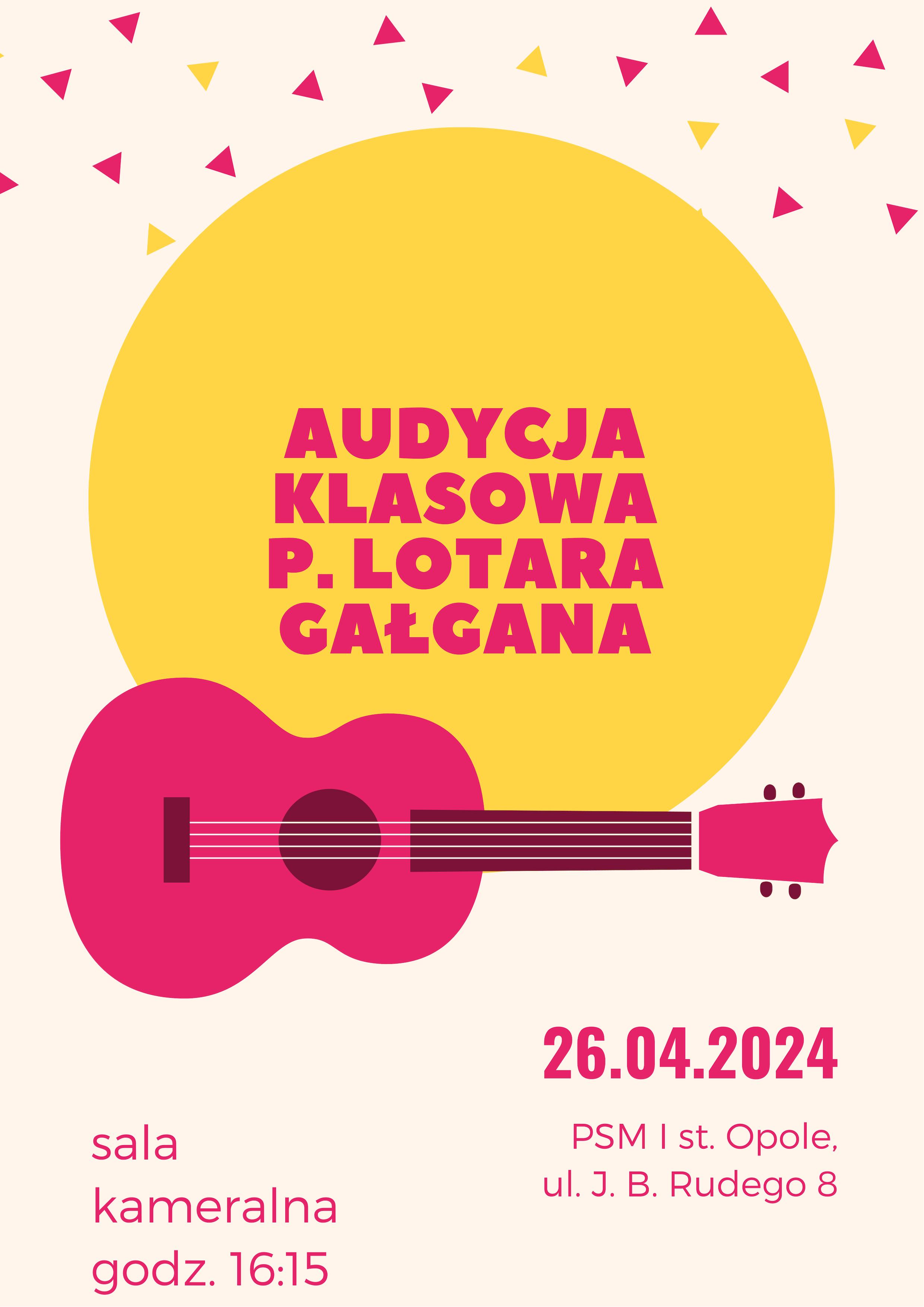 Audycja klasowa p. Lotara Gałgana