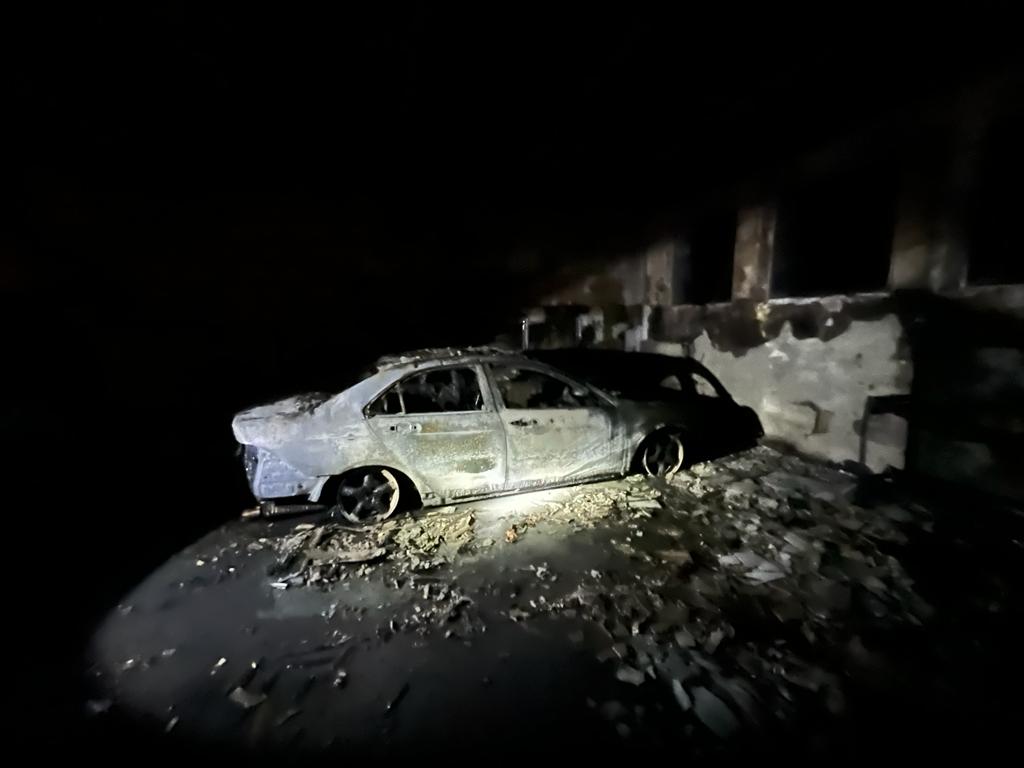 Pożar warsztatu samochodowego - Pieniężno