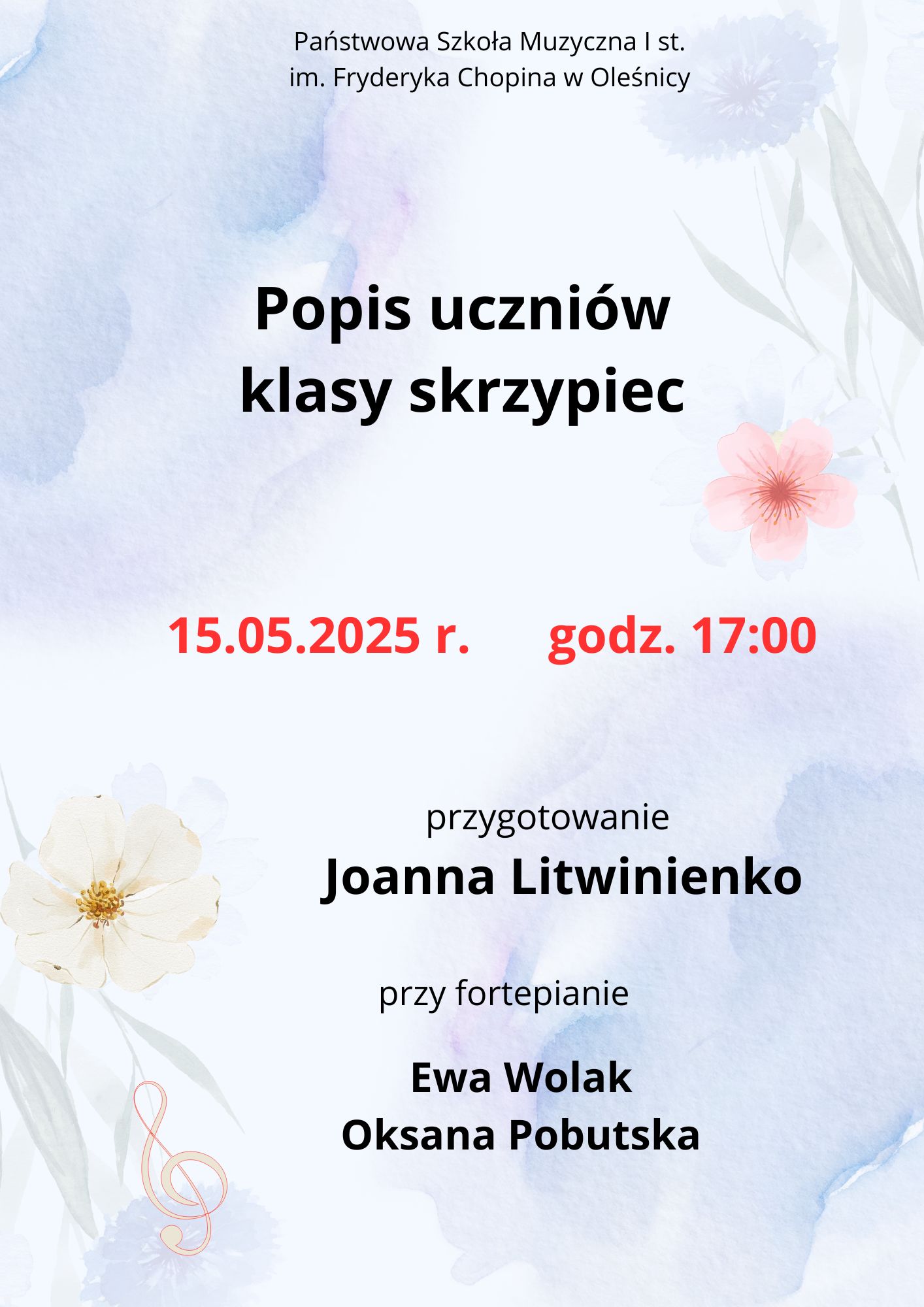 popis klasy skrzypiec