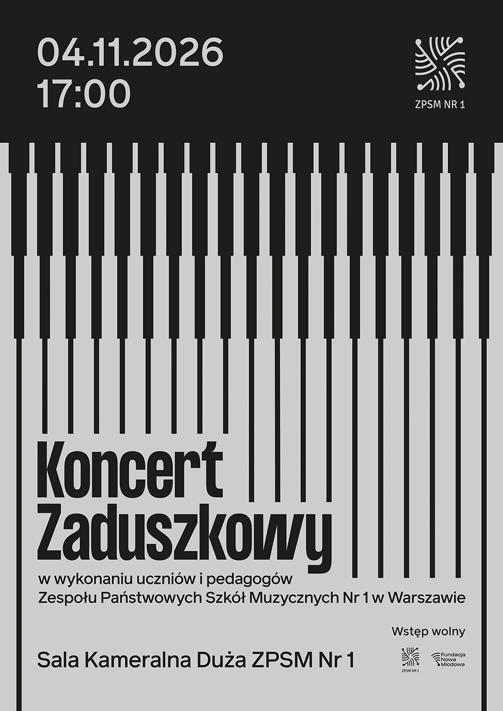 Koncert zaduszkowy plakat
