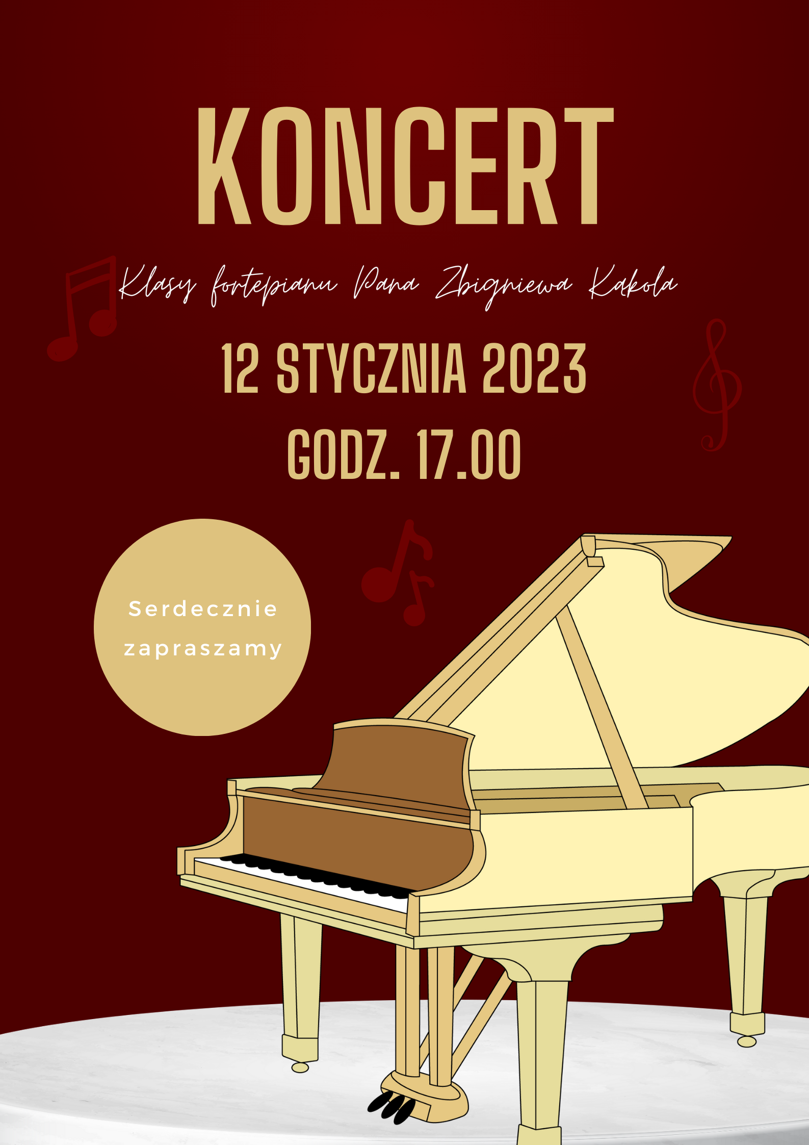 Koncert klasy fortepianu