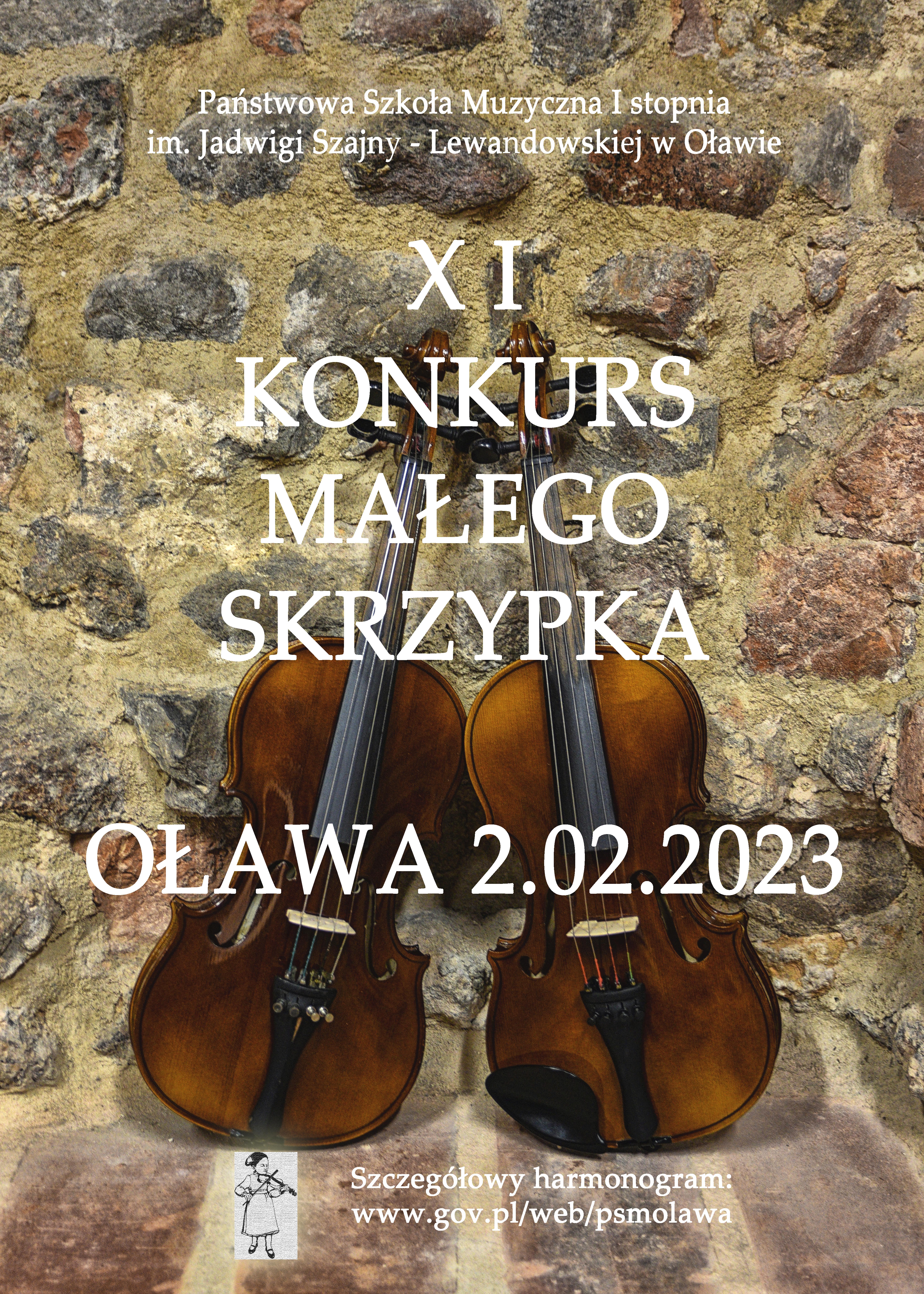 Plakat XI Konkursu Małego Skrzypka