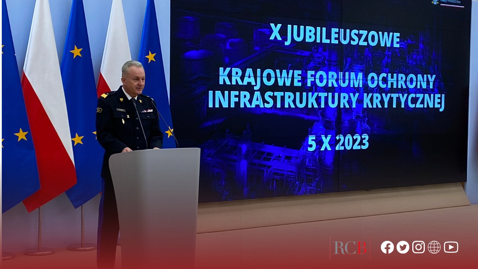 X Krajowe Forum Ochrony Infrastruktury Krytycznej. Dyr. RCB ndbryg. Marek Kubiak 