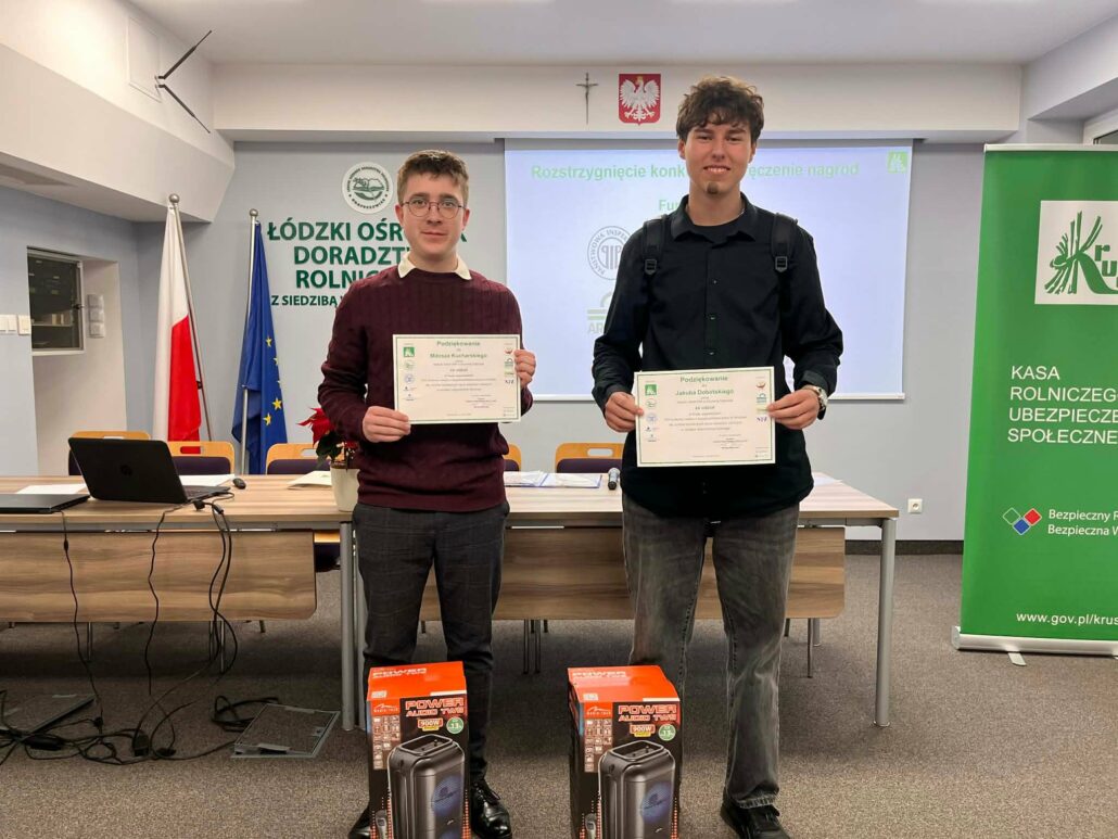 Nasi uczniowie w finale wojewódzkim konkursu BHP w Rolnictwie!