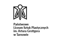 logo Państwowego Liceum Sztuk Plastycznych im. A. Grottgera w Tarnowie