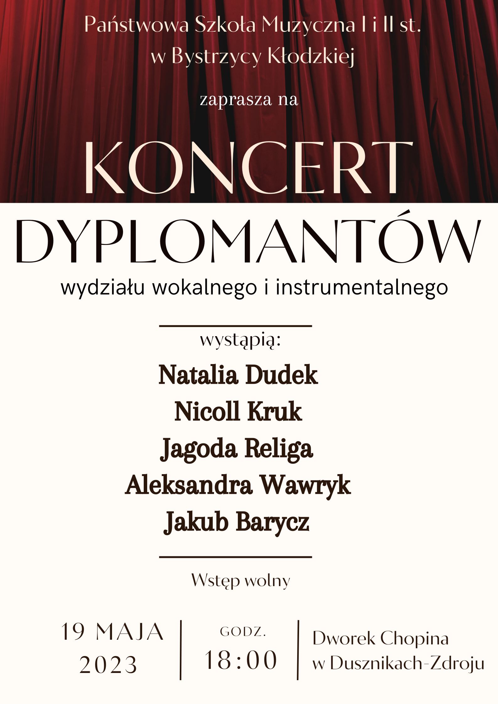 koncert dyplomantów
