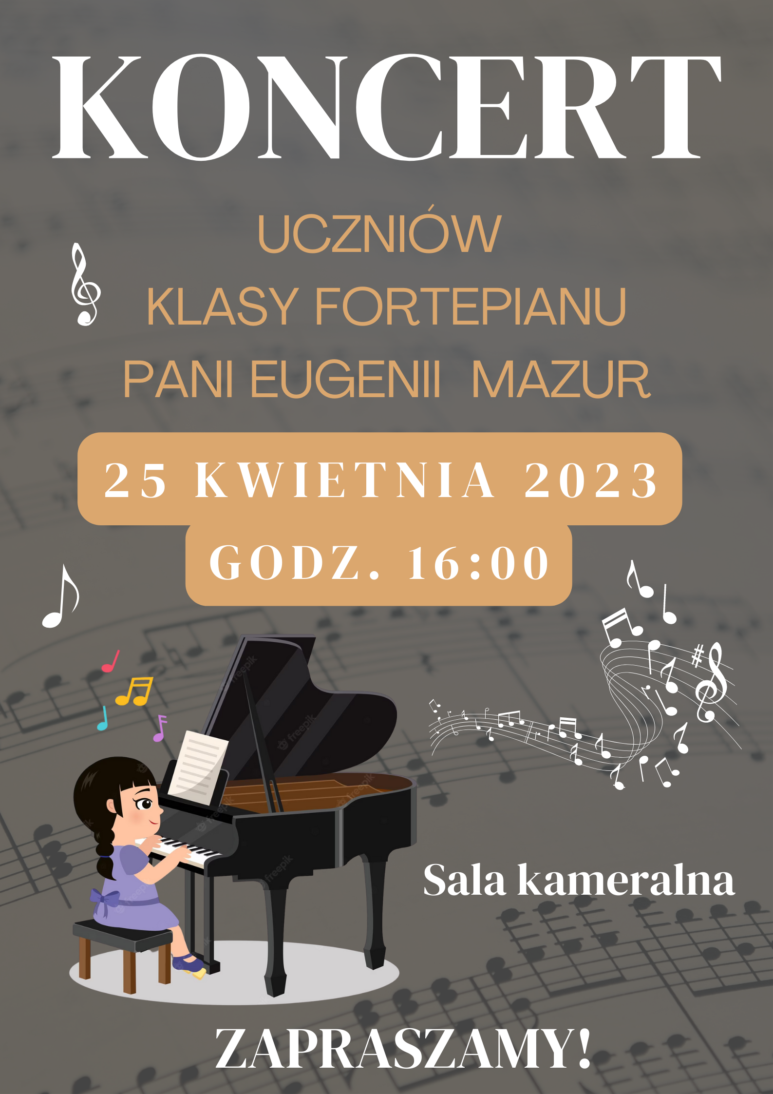 Koncert uczniów Pani Eugenii Mazur