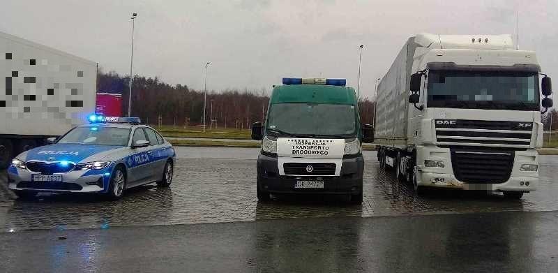 Nietrzeźwego kierowcę ciężarówki zatrzymał patrol śląskiej ITD.