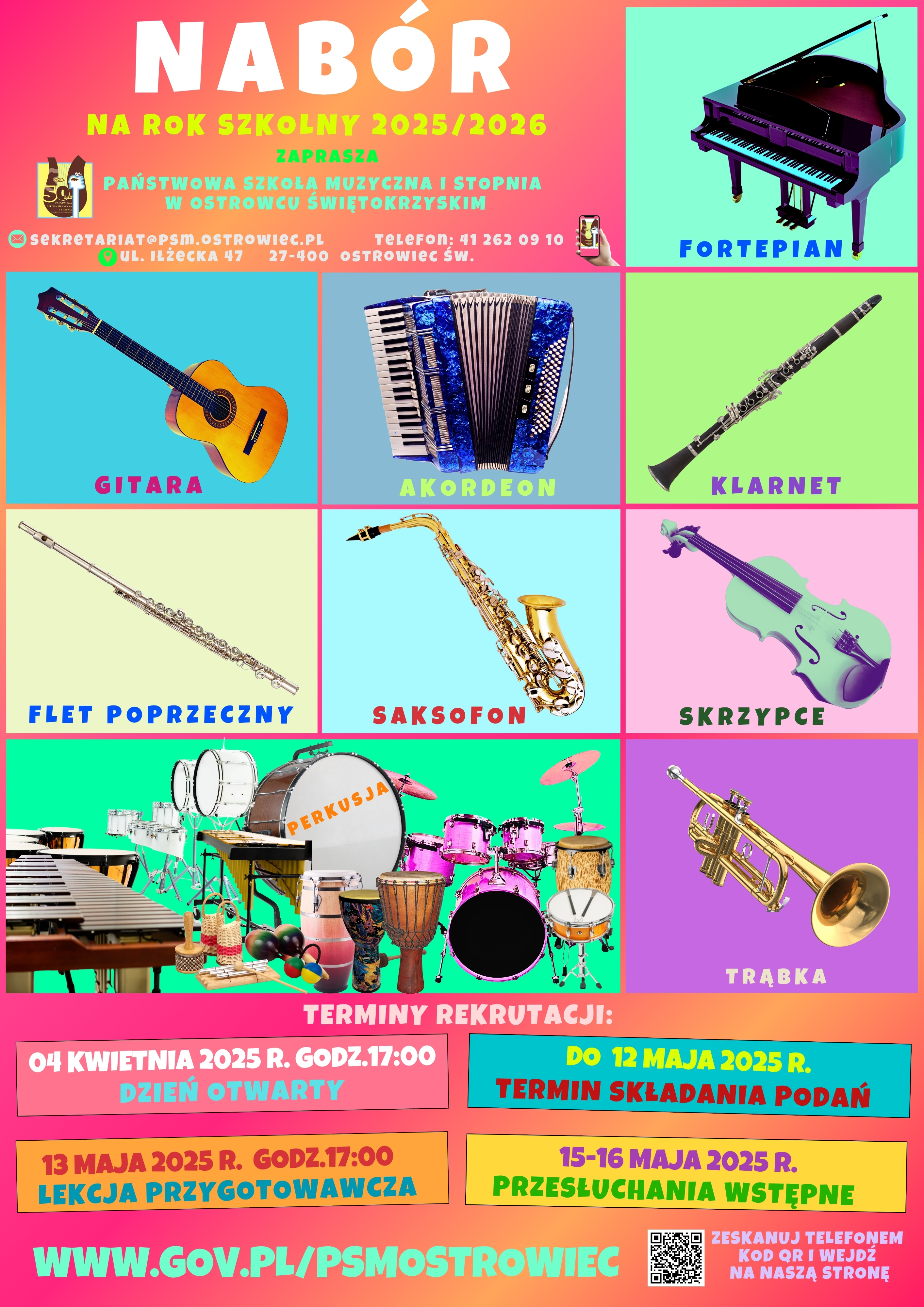 Plakat o naborze na 2025 2026