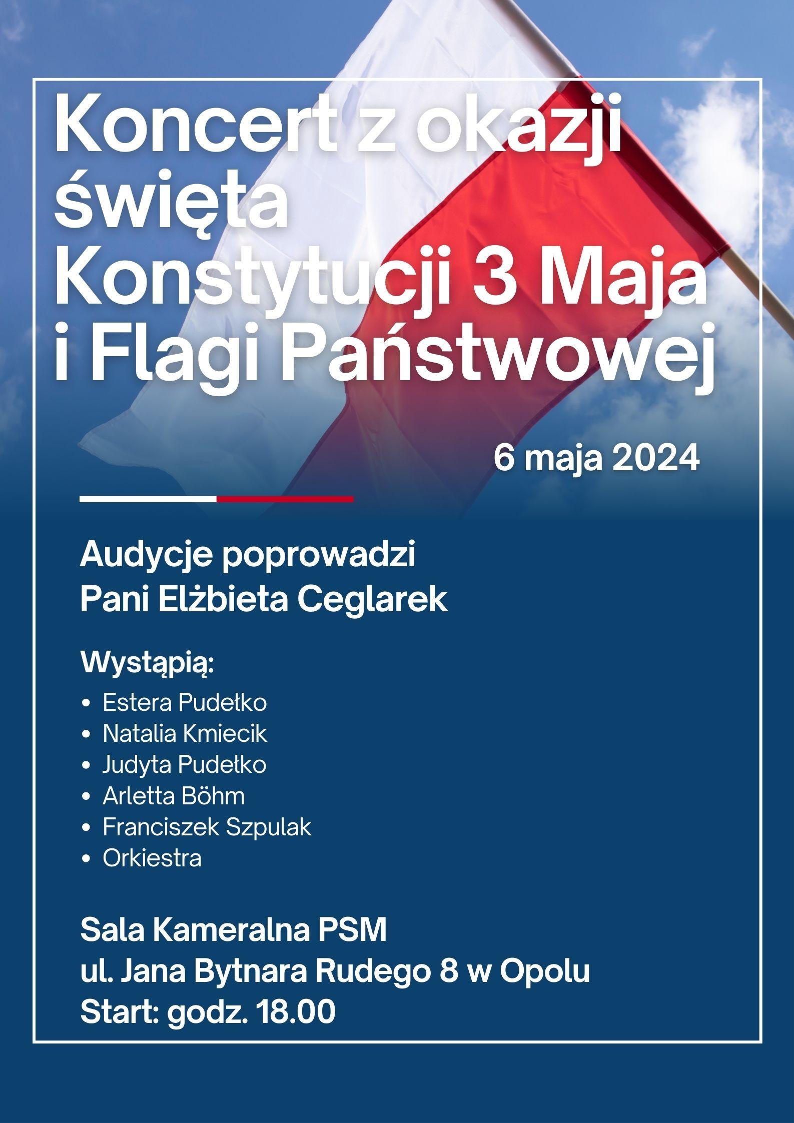 Koncert z okazji święta Konstytucji 3 Maja i Flagi Państwowej