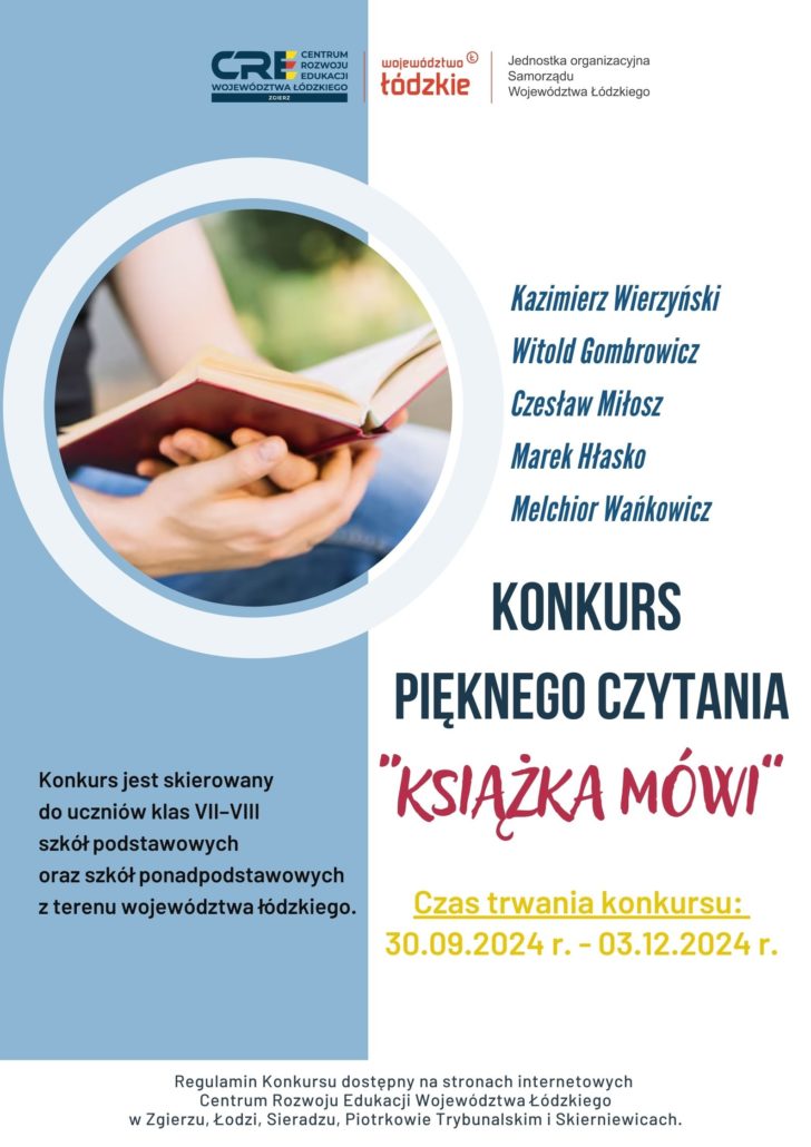 Konkurs „KSIĄŻKA MÓWI”