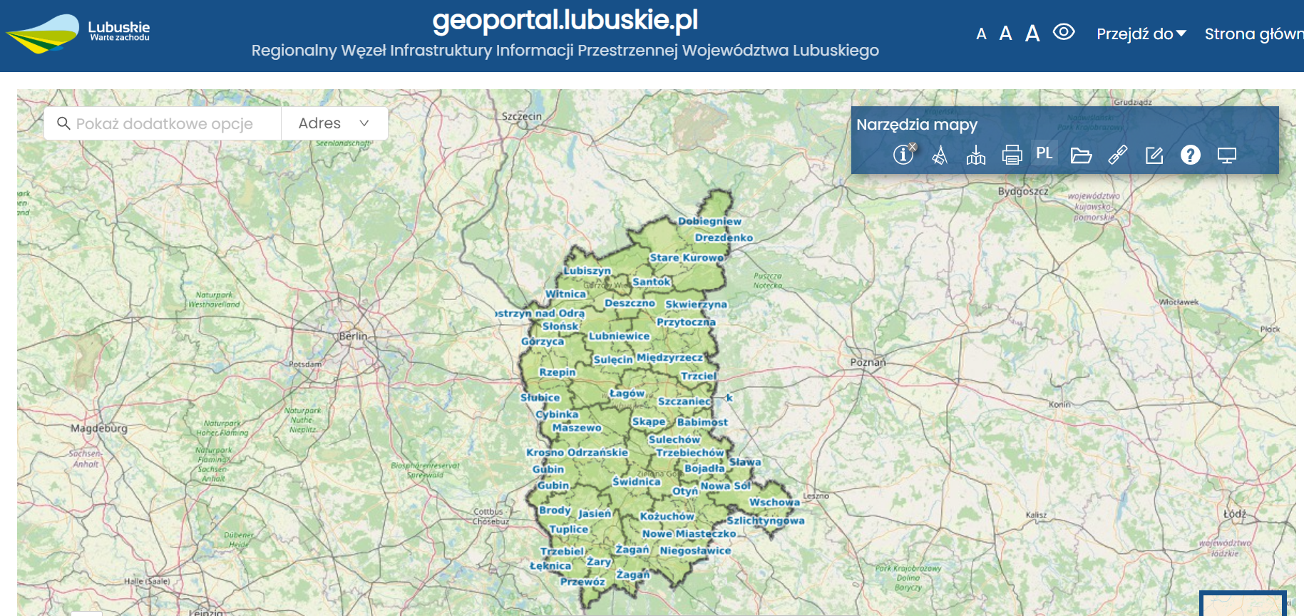 geoportal lubuskie