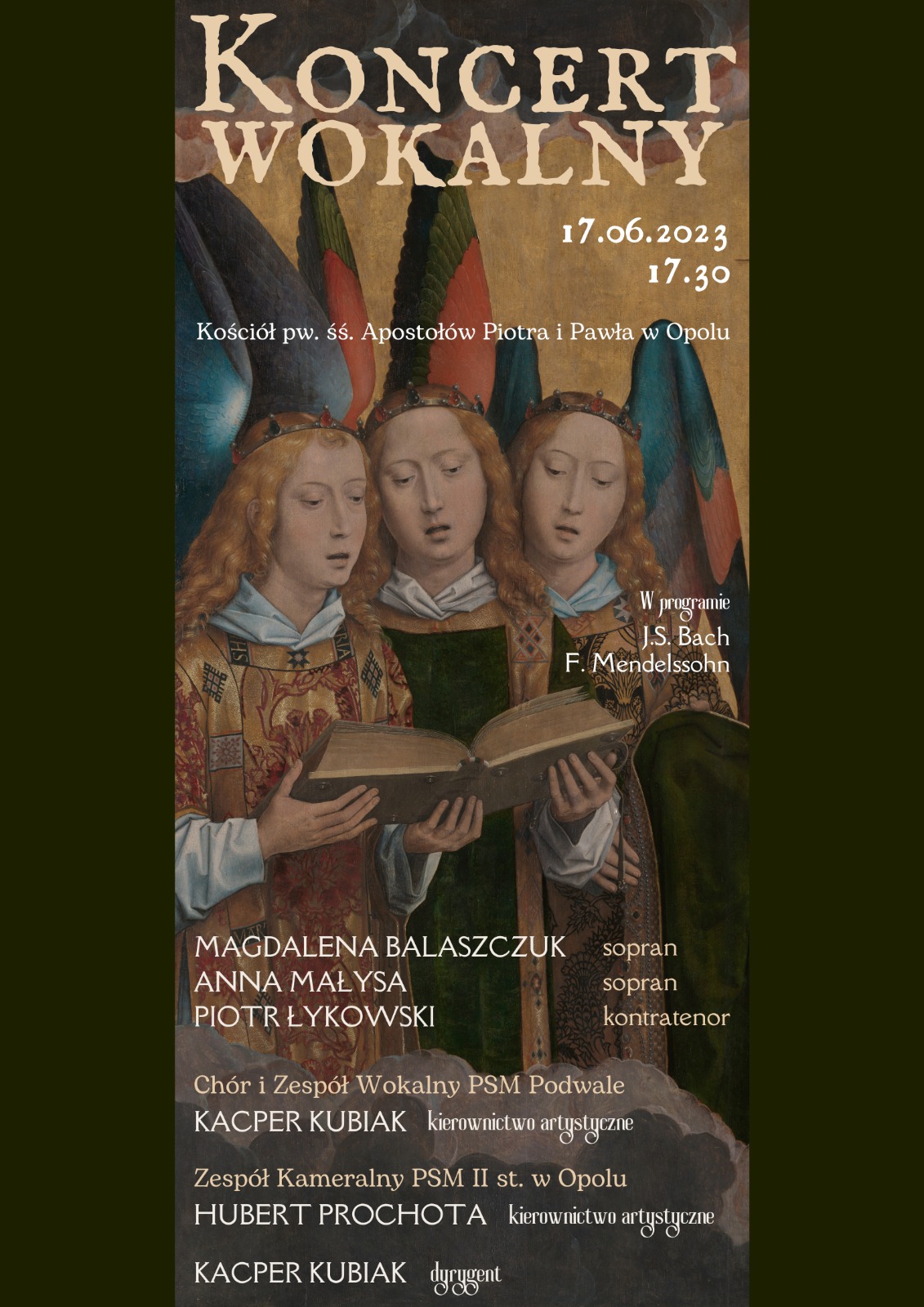 Plakat koncertu wokalnego