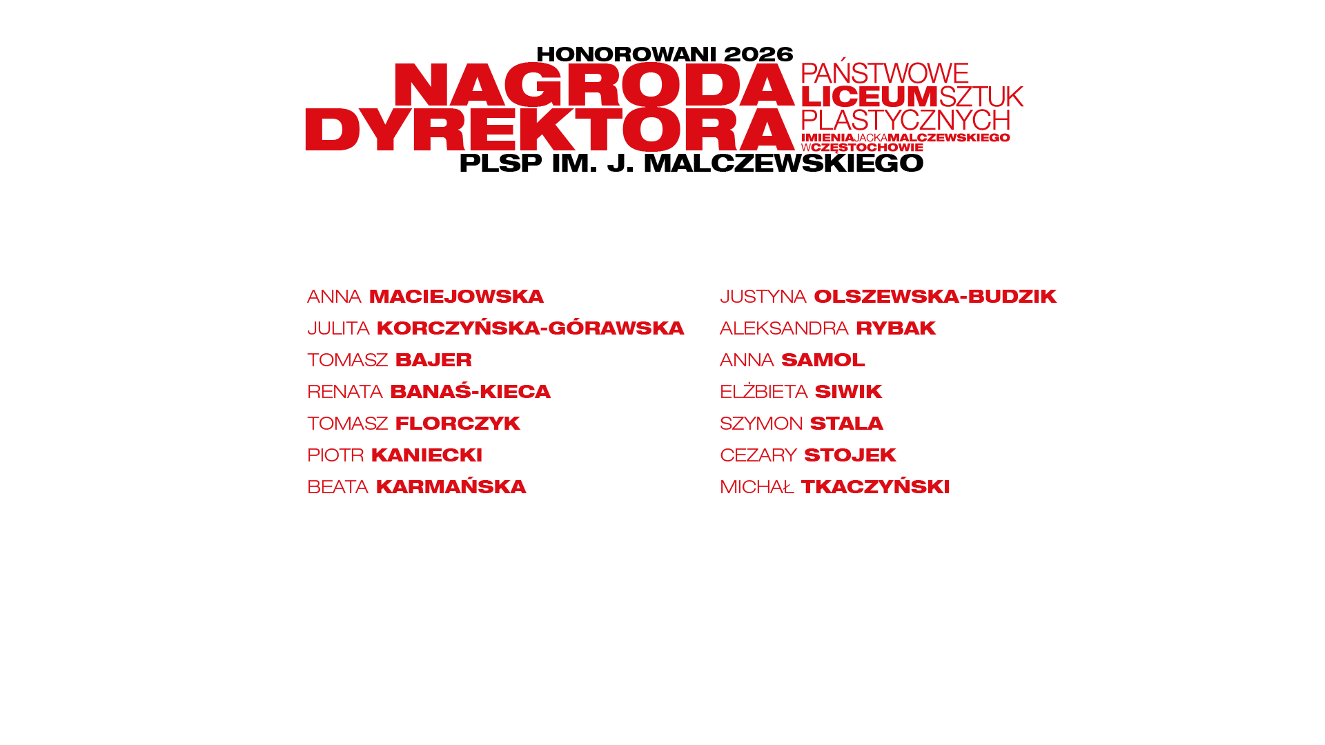 Nagroda dyrektora Szkoły