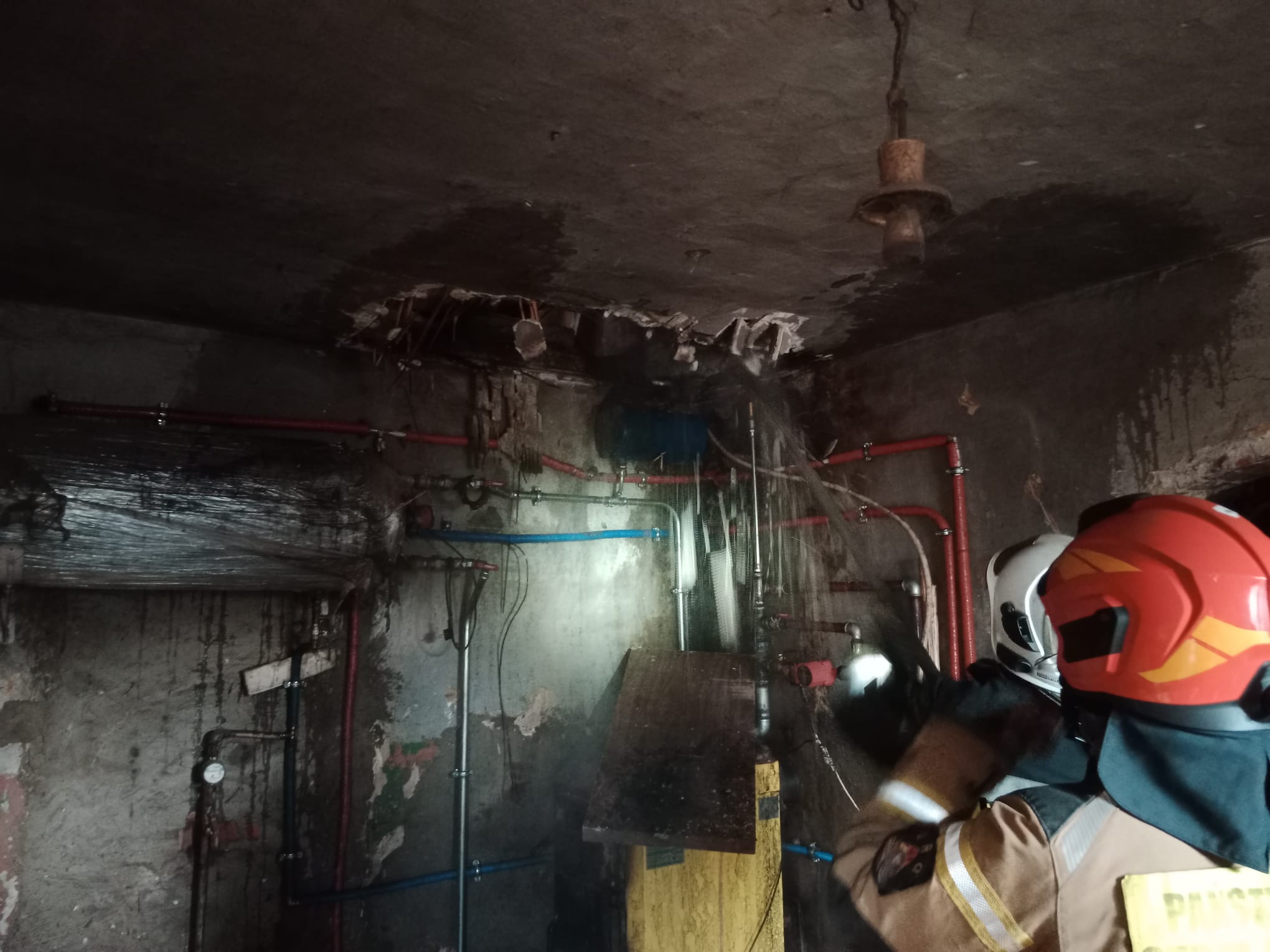 Niedzielny pożar podłogi – gm. Braniewo