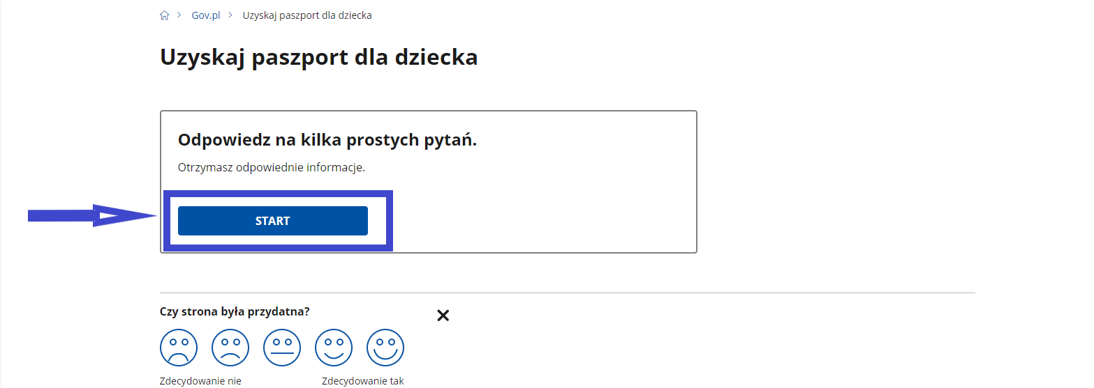 Pierwszy ekran wizarda