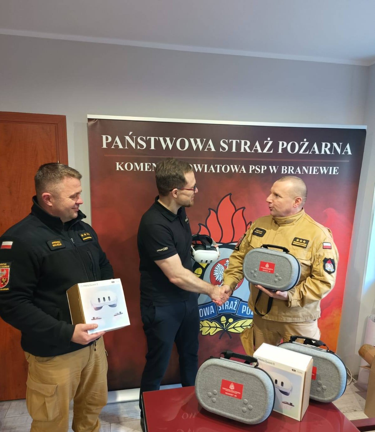 Wirtualna rzeczywistość będzie wspomagać działania edukacyjne PSP w Braniewie